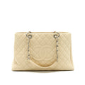 CHANEL GRANT SHOPPING TOTE BAG XL GST CREAM CAVIAR