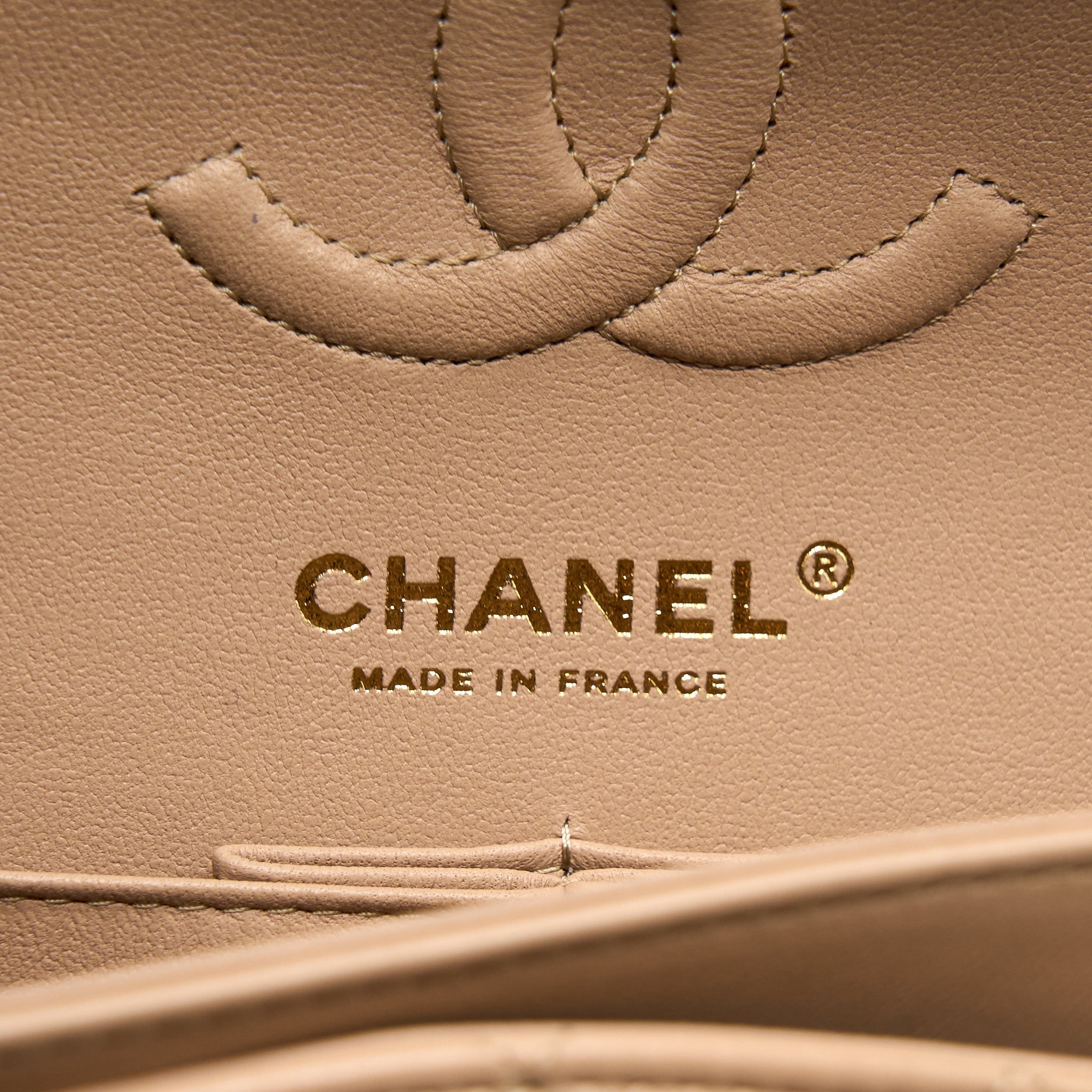Chanel 22B Small Classic Flap Bag Lambskin Beige L