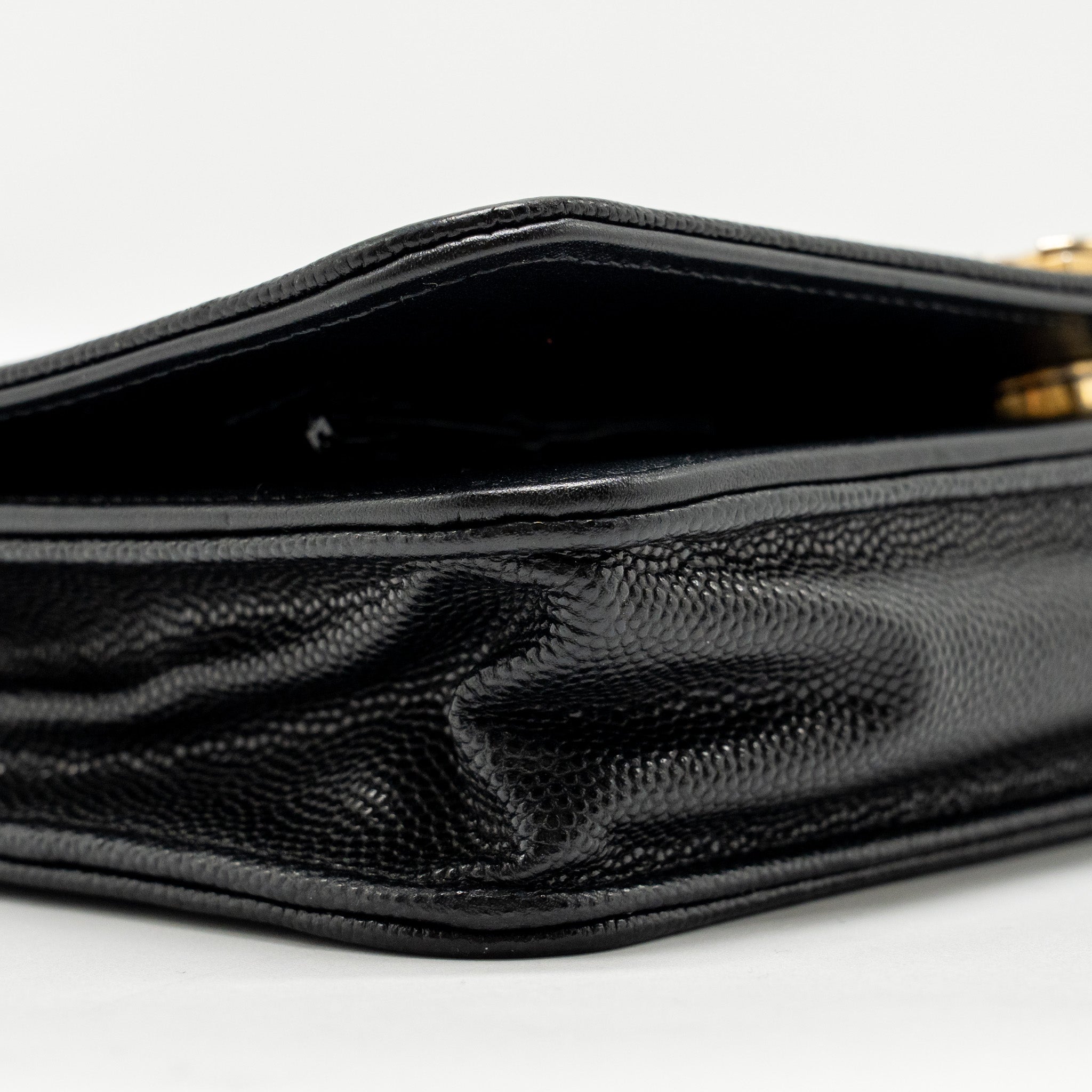 Chanel Boy Wallet on Chain Caviar BLack