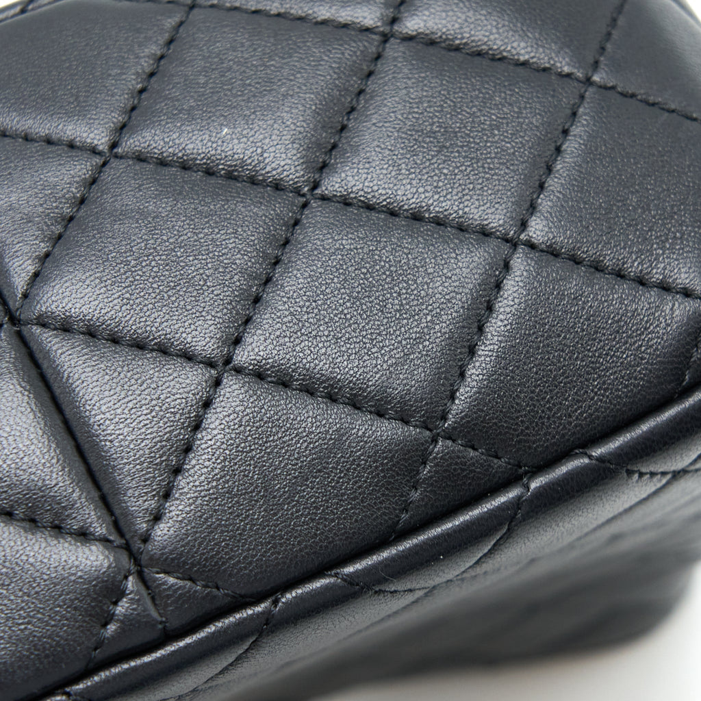 Chanel 23C Pearl Crush Hobo Bag Lambskin Black Brushed  (Microchip)
