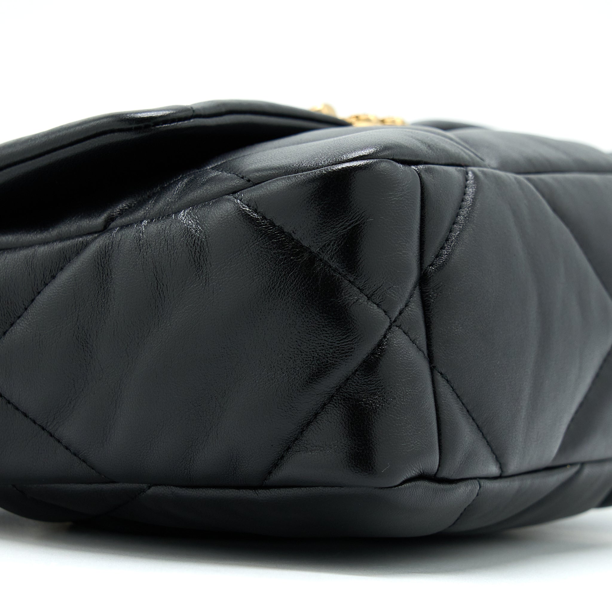 Chanel Small 19 Bag Lambskin Black Multicolour Hardware
