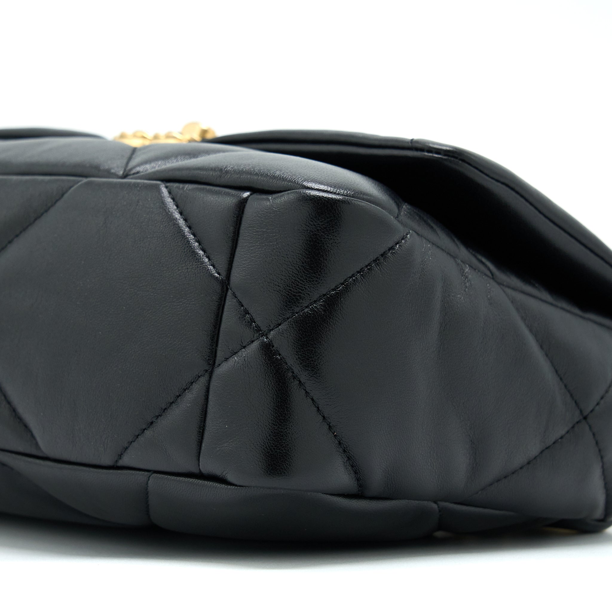 Chanel Small 19 Bag Lambskin Black Multicolour Hardware