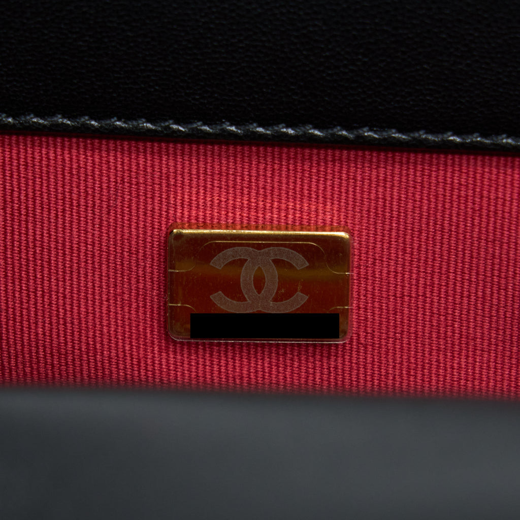 Chanel Small 19 Bag Lambskin Black Multicolour Hardware