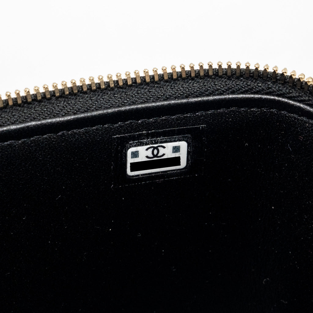 Chanel Coco Love Long Vanity with Adjustable Chain Caviar Black  (microchip)