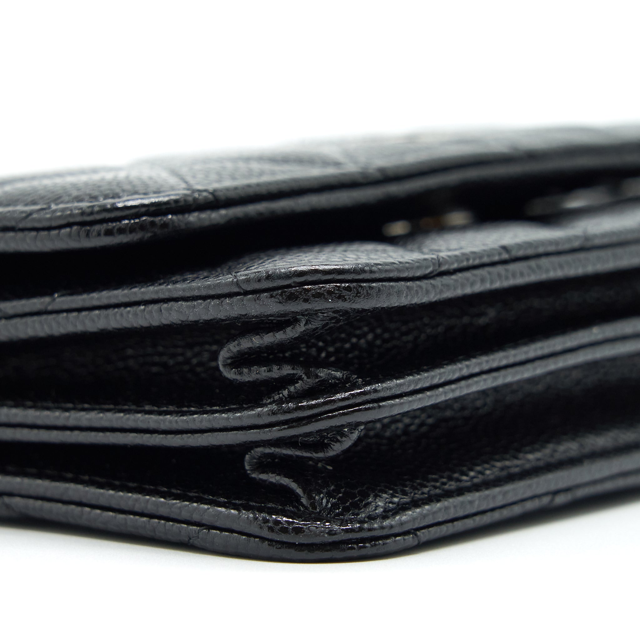 Chanel Mini Wallet On Chain Caviar Black