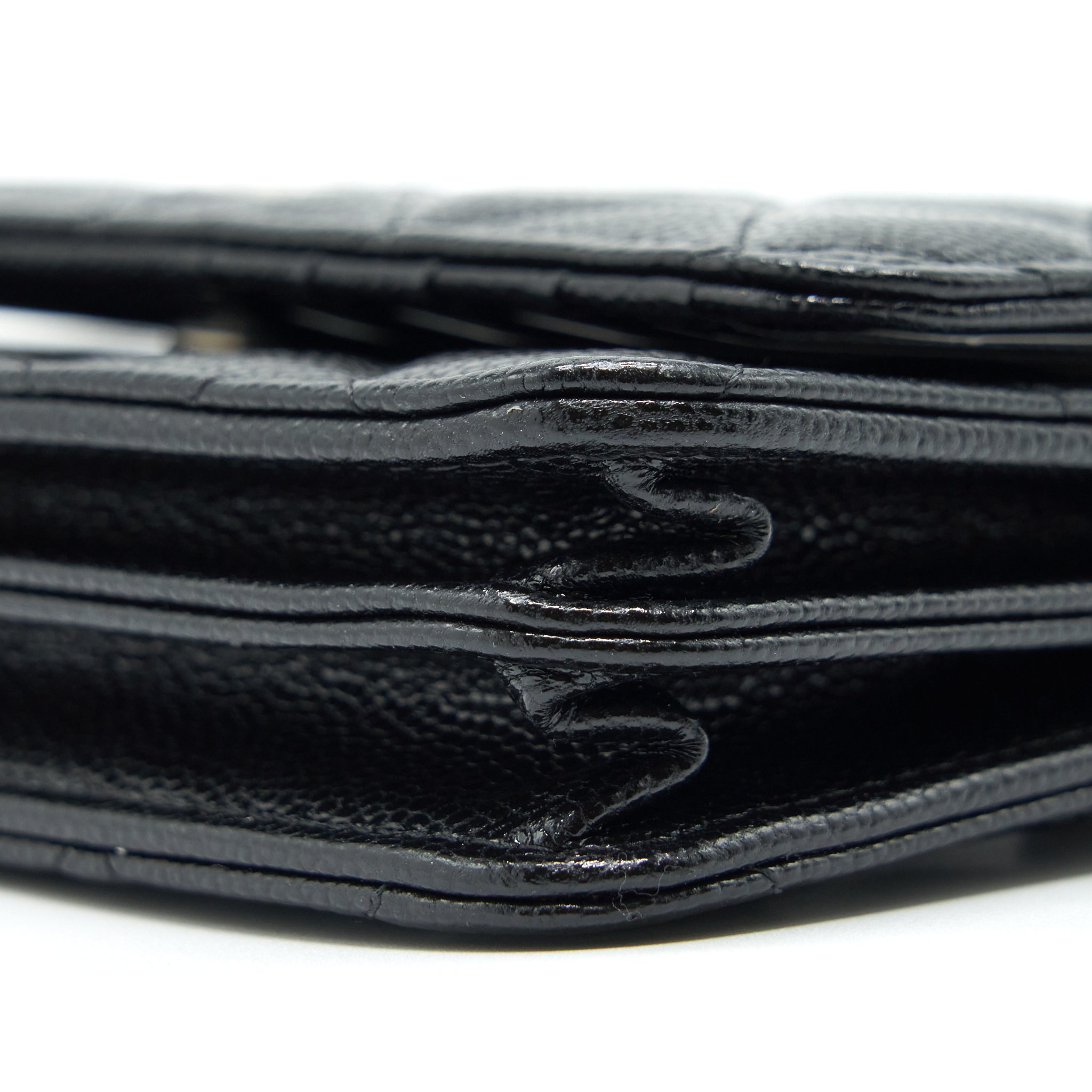 Chanel Mini Wallet On Chain Caviar Black