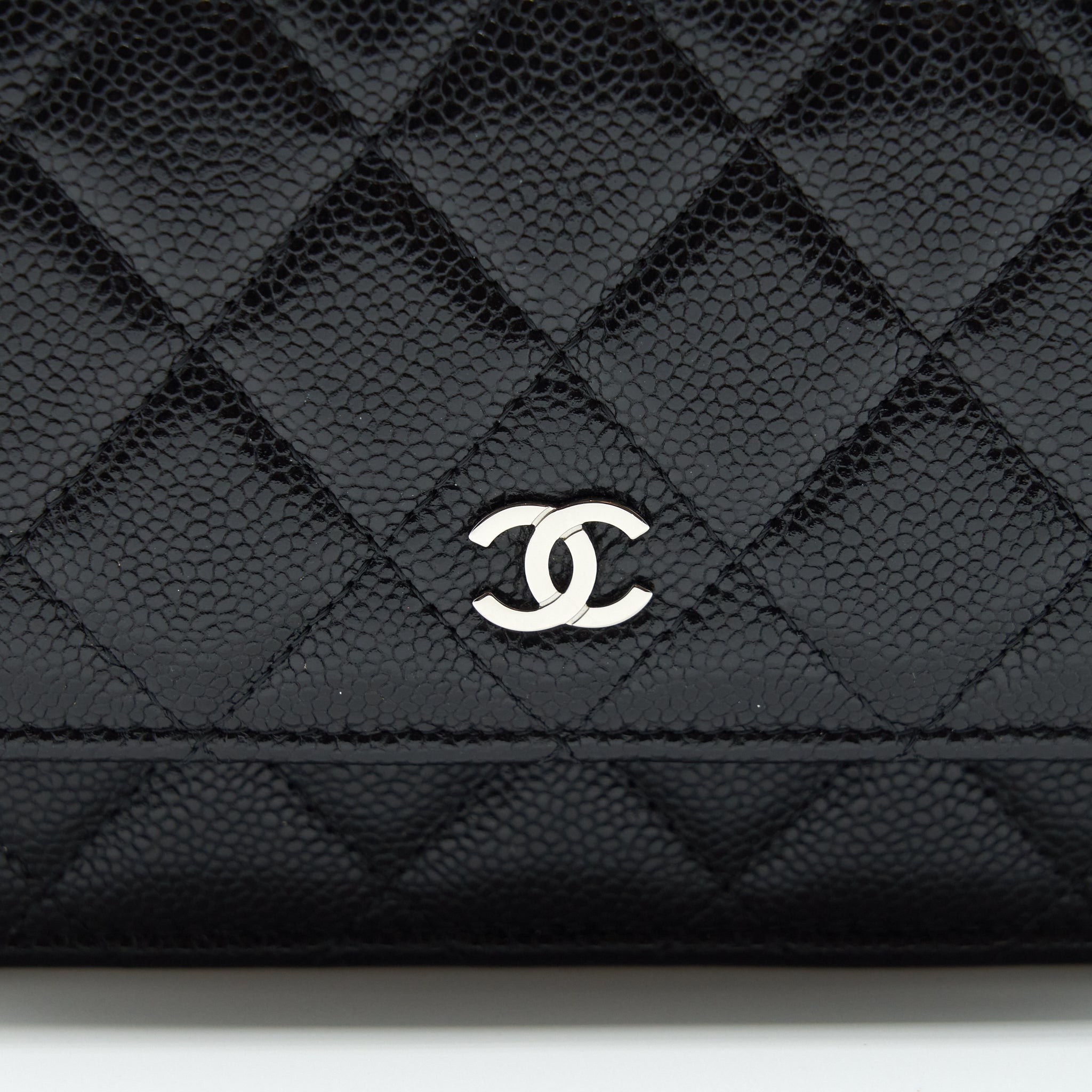 Chanel Mini Wallet On Chain Caviar Black