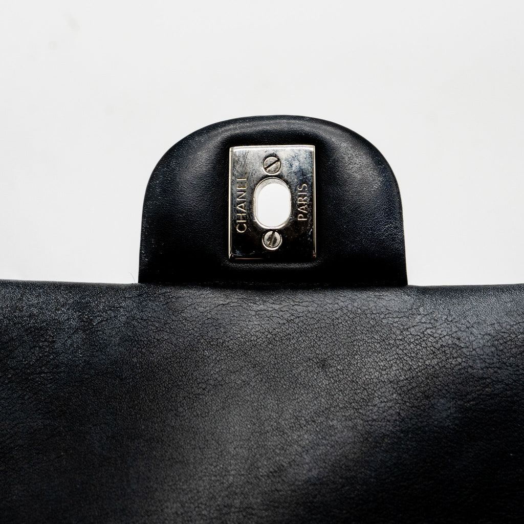 Chanel Mini Rectangular Flap Bag Patent Black