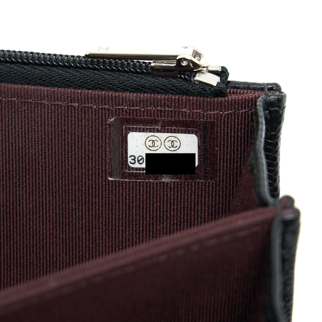 Chanel Mini Wallet On Chain Caviar Black