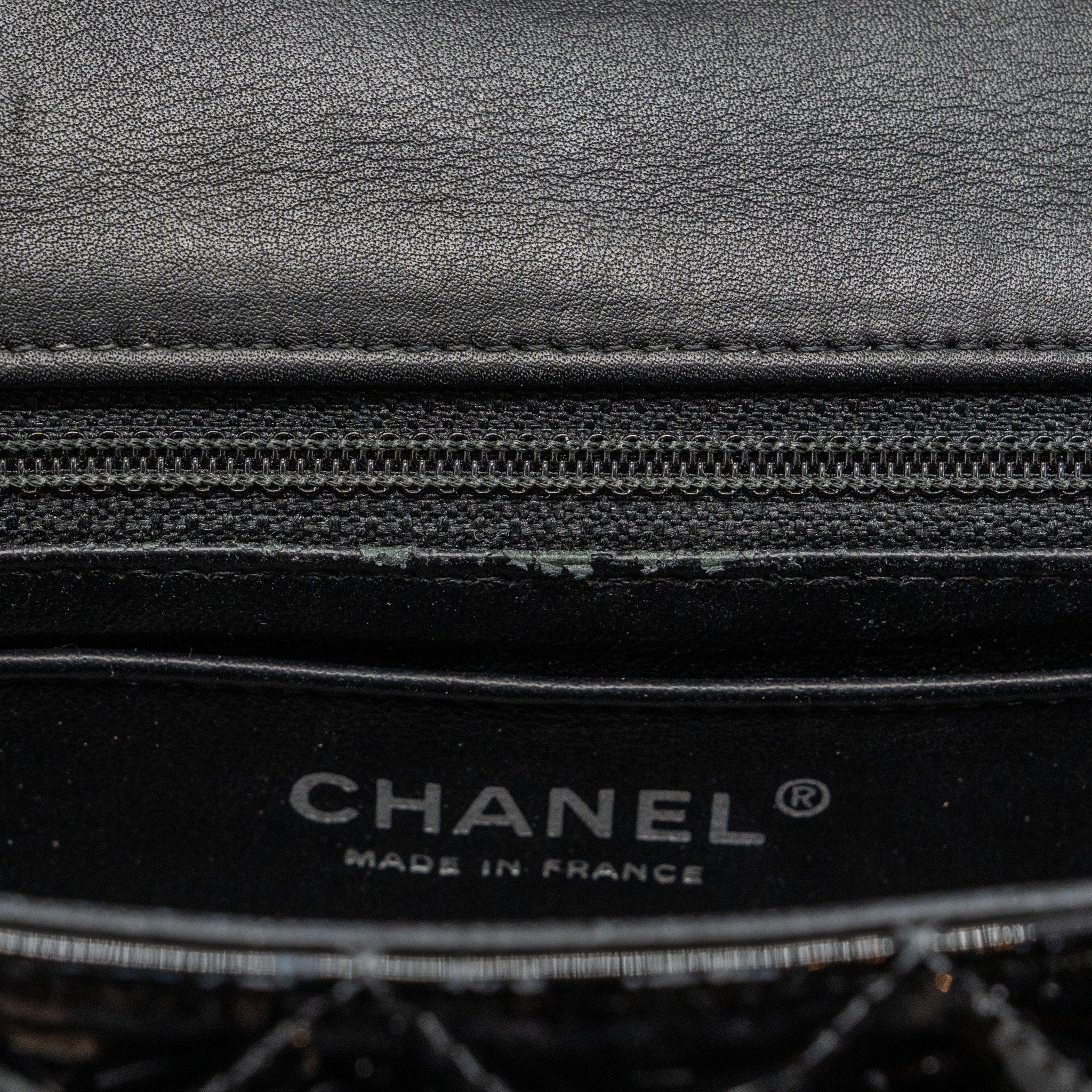 Chanel Mini Rectangular Flap Bag Patent Black