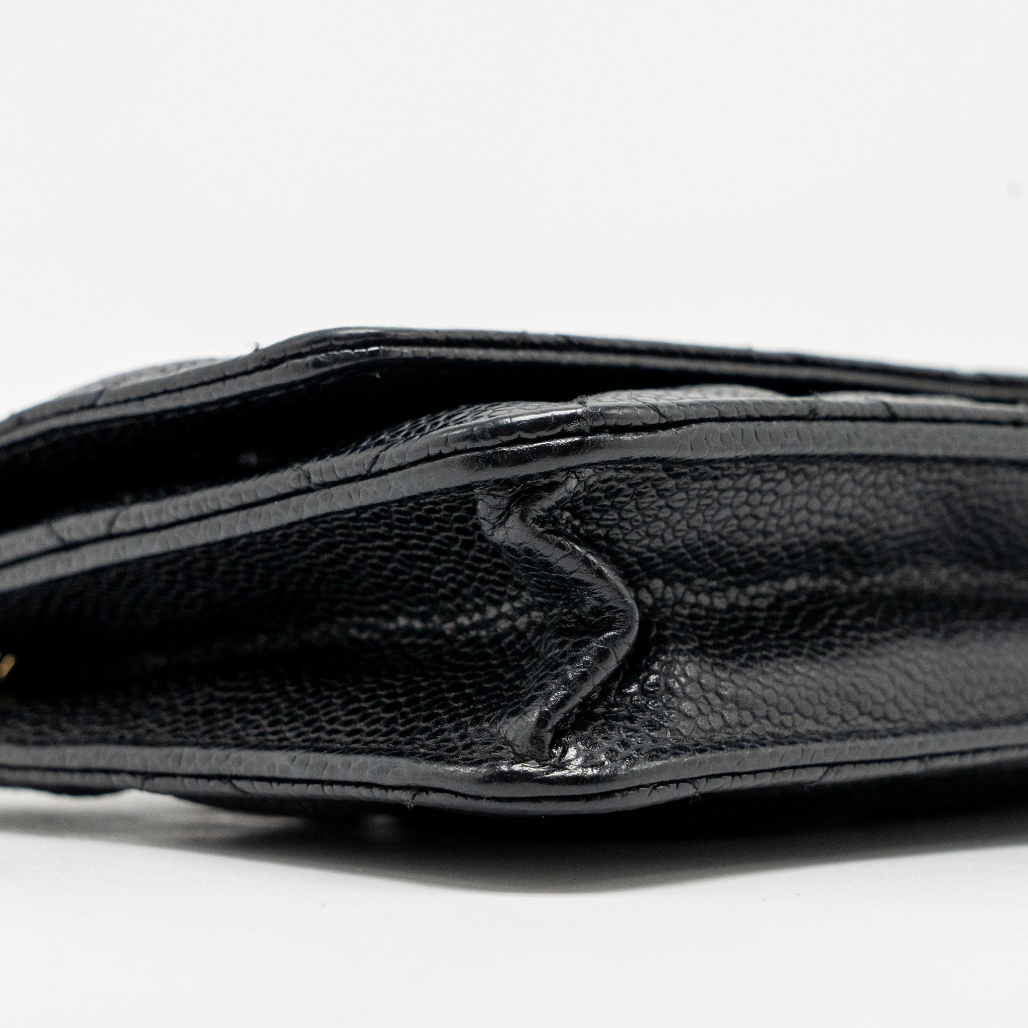 CHANEL Classic Wallet On Chain Caviar Black