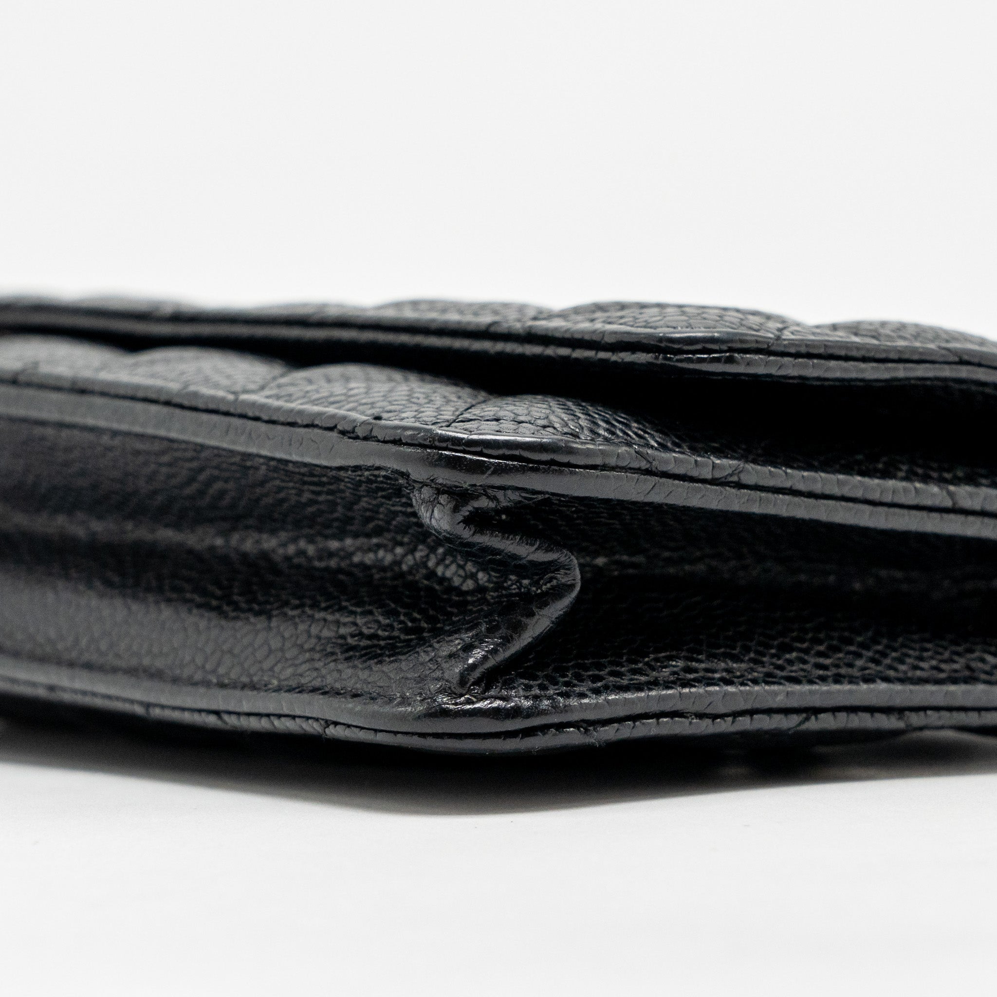 CHANEL Classic Wallet On Chain Caviar Black