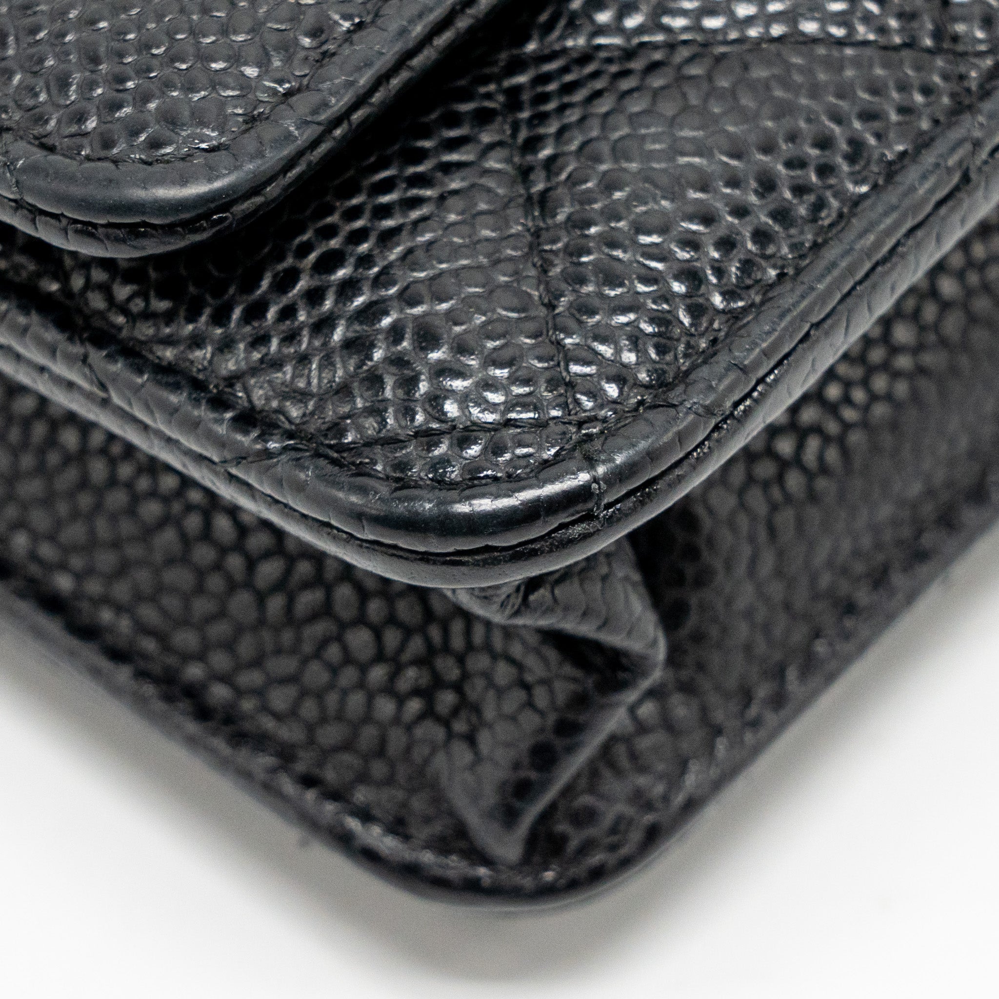 CHANEL Classic Wallet On Chain Caviar Black