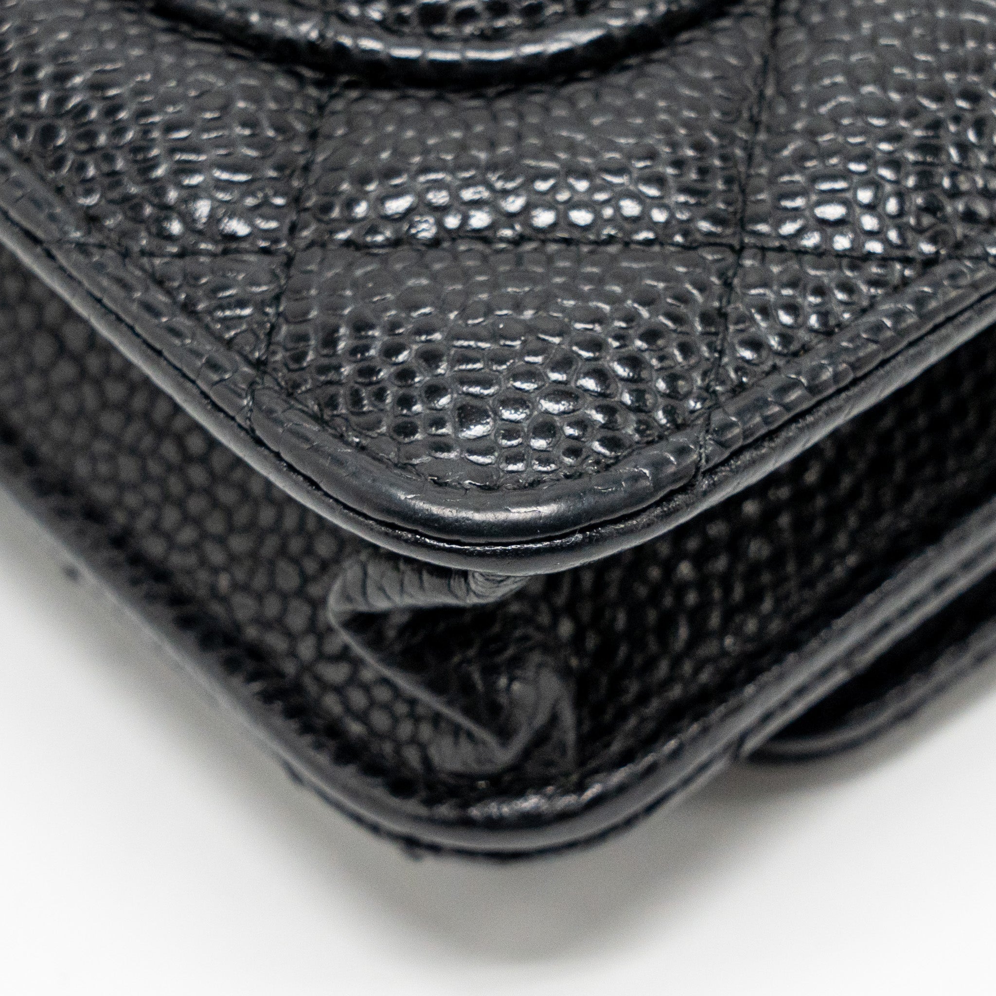 CHANEL Classic Wallet On Chain Caviar Black