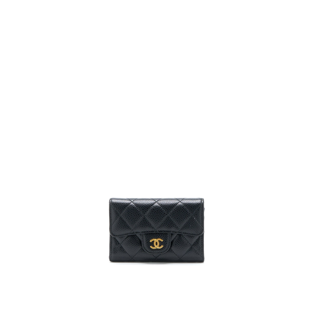 Chanel Classic Flap Cardholder Caviar Black