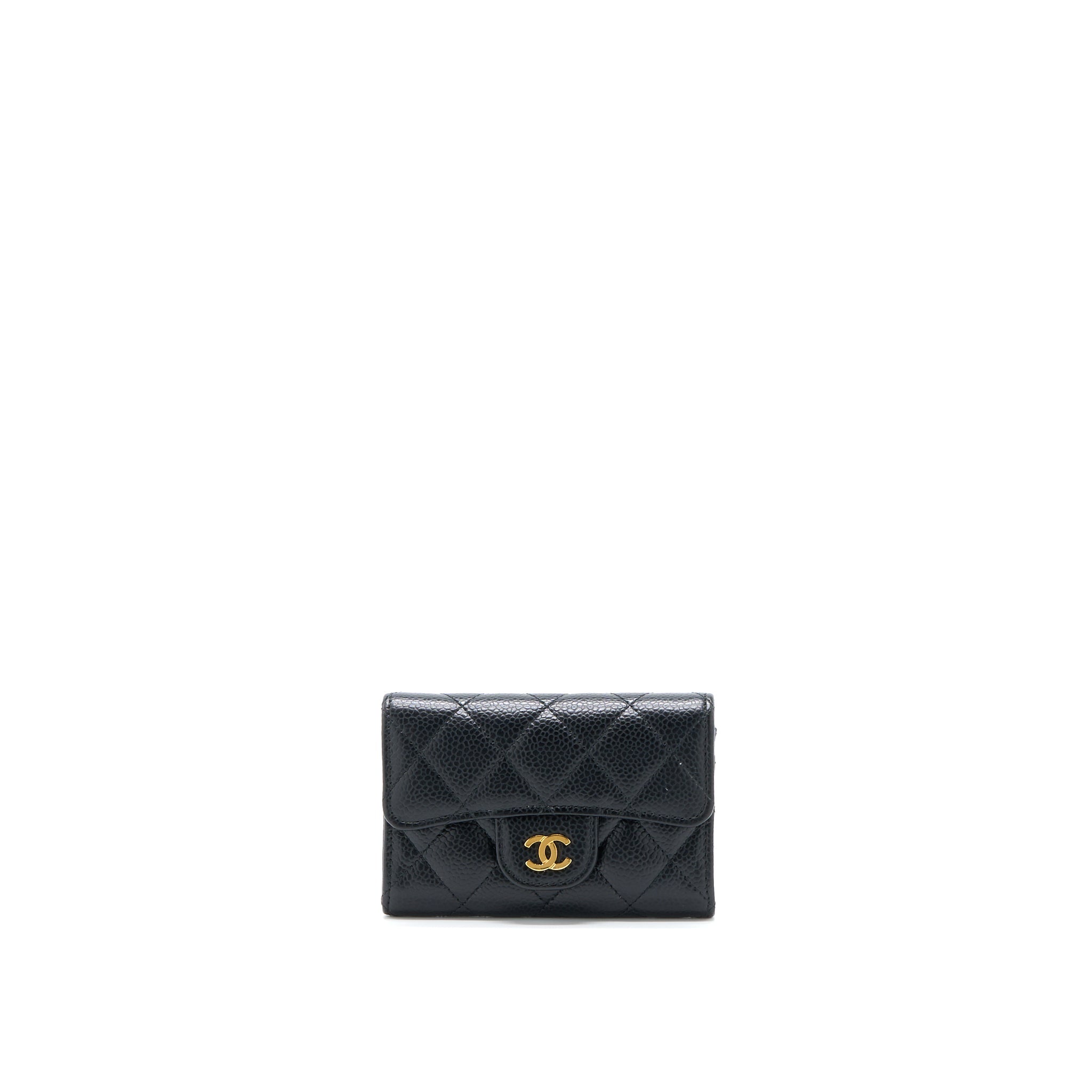 Chanel Classic Flap Cardholder Caviar Black