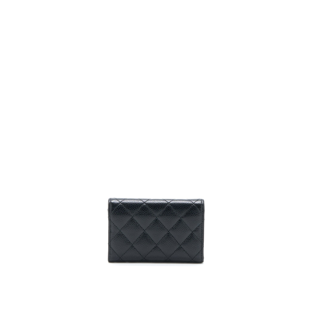 Chanel Classic Flap Cardholder Caviar Black