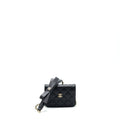 Chanel Mini Flap Card Holder Ribbon Chain Lambskin Black L