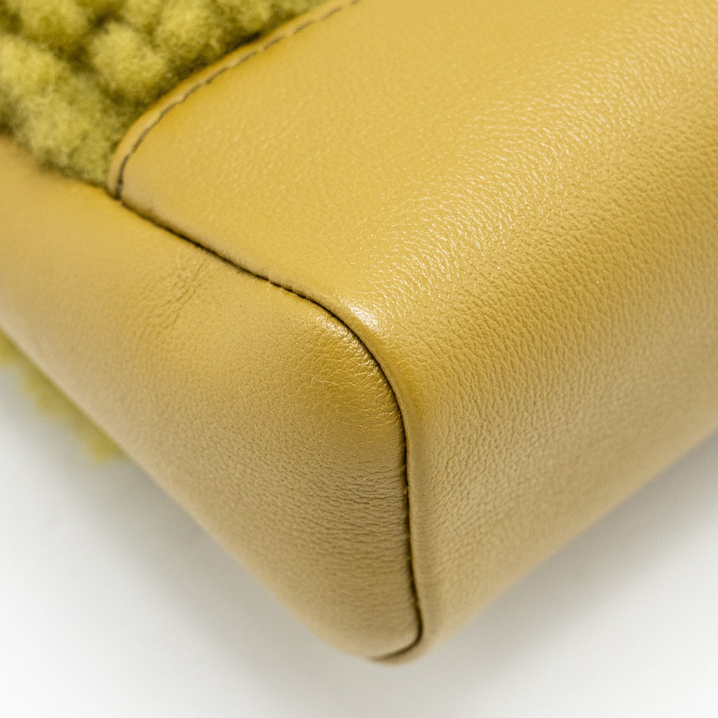 Chanel Mini 31 Bag Calfskin/Fur Olive Green L(Microchip)