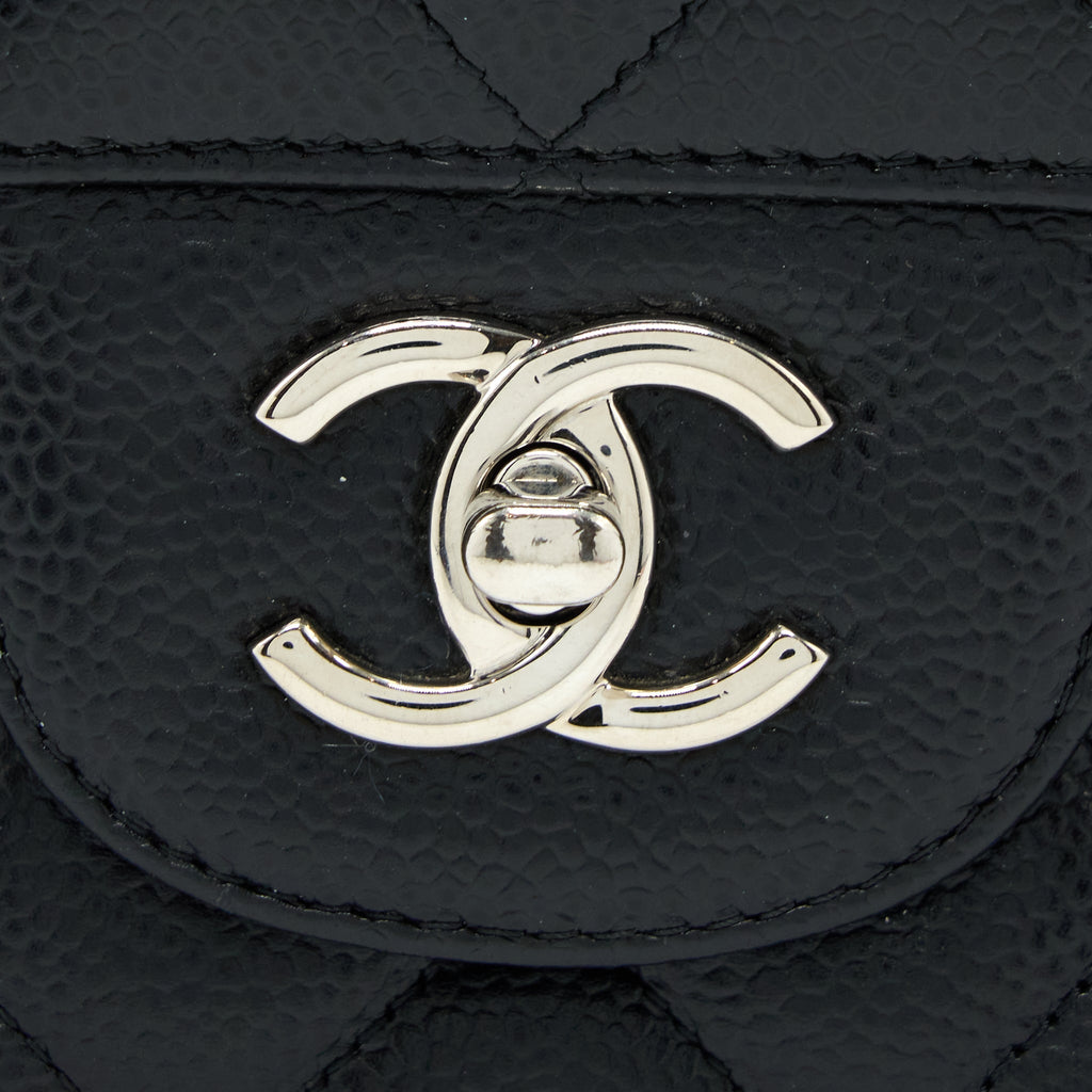 Chanel Classic Jumbo Double Flap Bag Caviar Black
