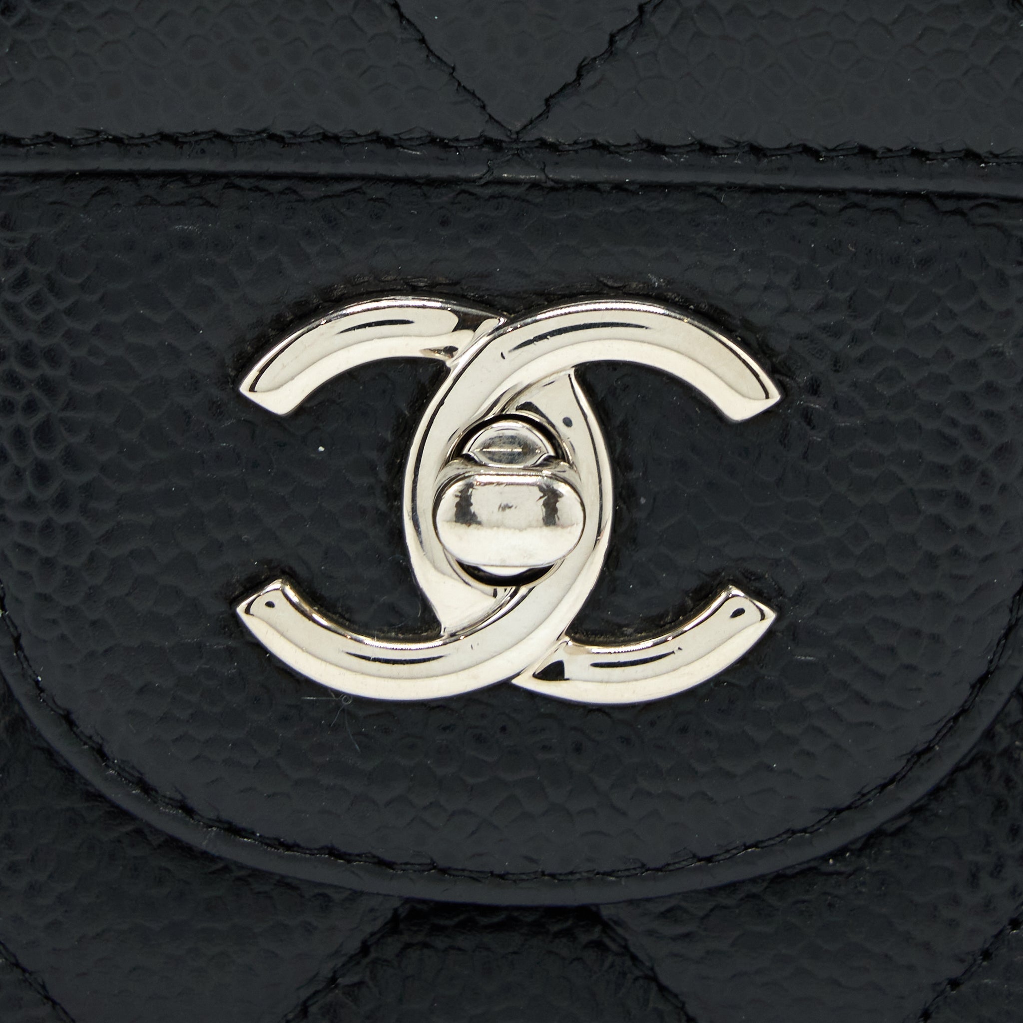 Chanel Classic Jumbo Double Flap Bag Caviar Black