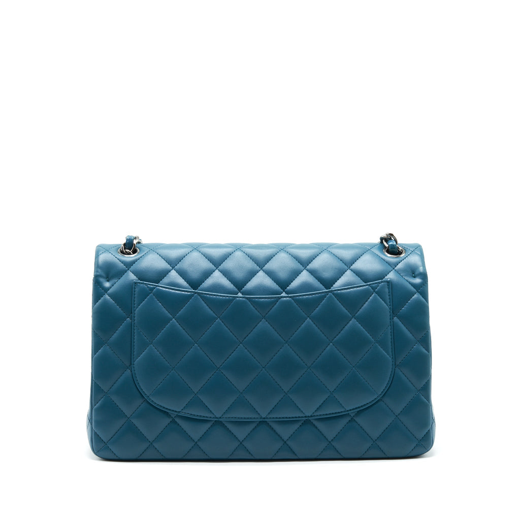 Chanel Jumbo Classic Double Flap Bag Lambskin Green