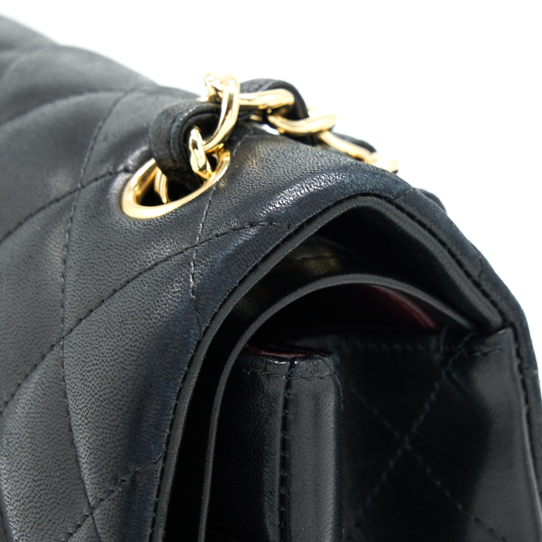 Chanel Classic Jumbo double flap Bag Lambskin Black
