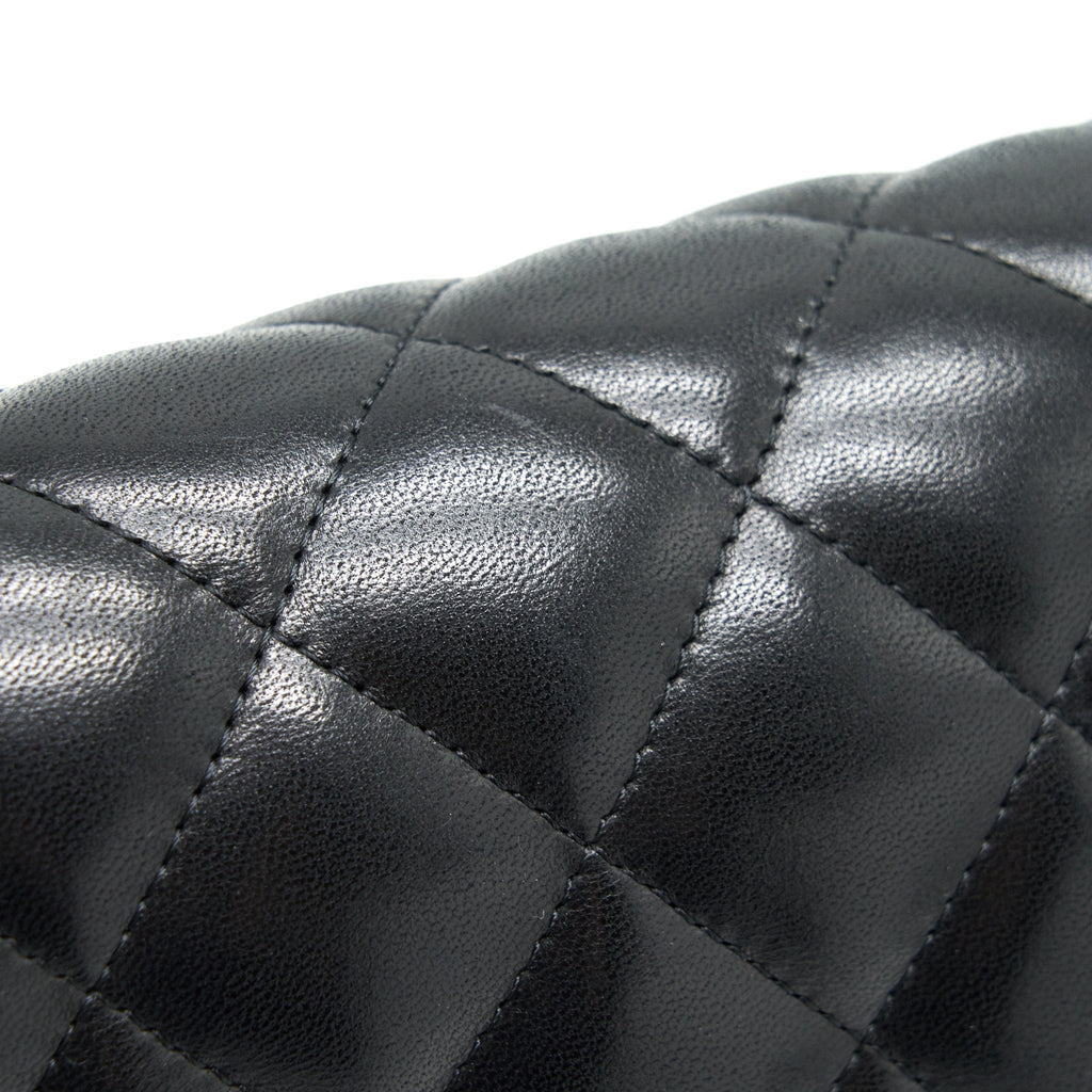 Chanel Classic Jumbo double flap Bag Lambskin Black