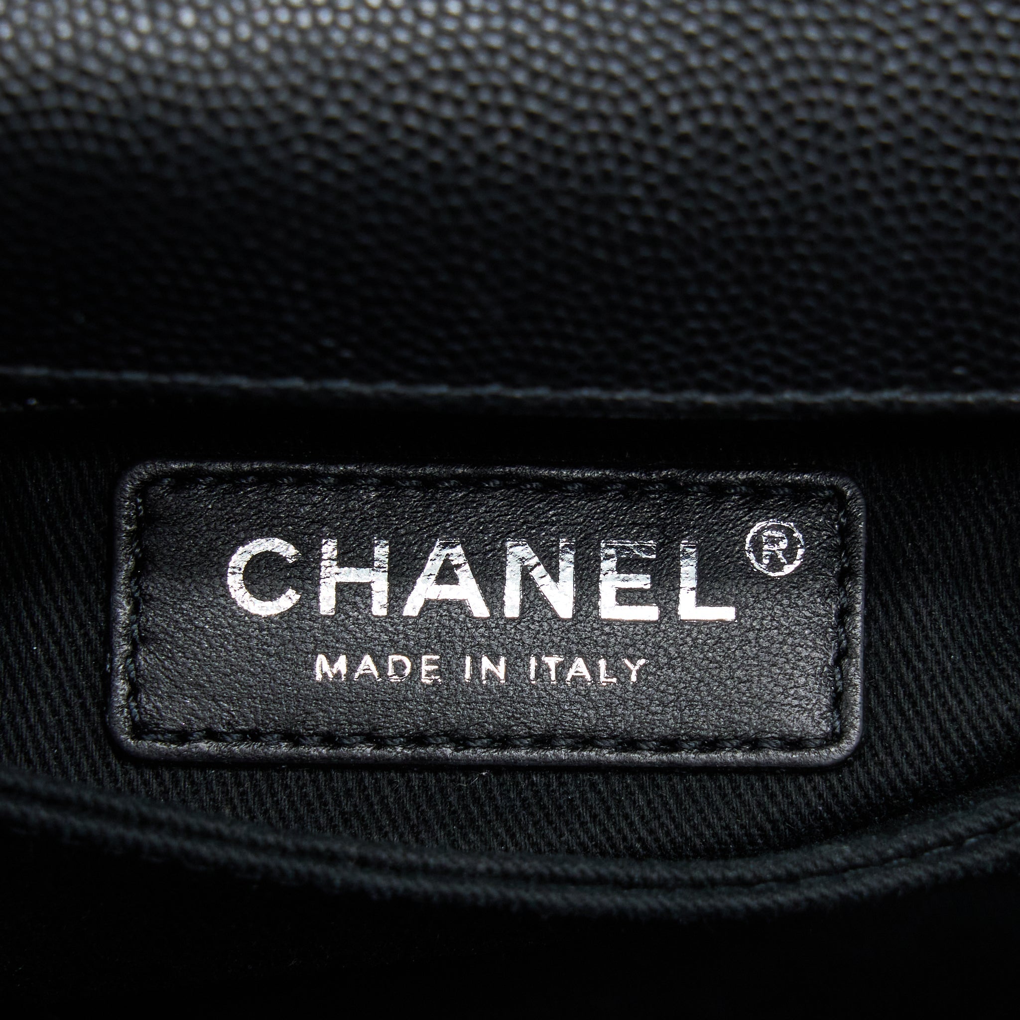 Chanel Small Coco Handle Chevron Caviar So Black
