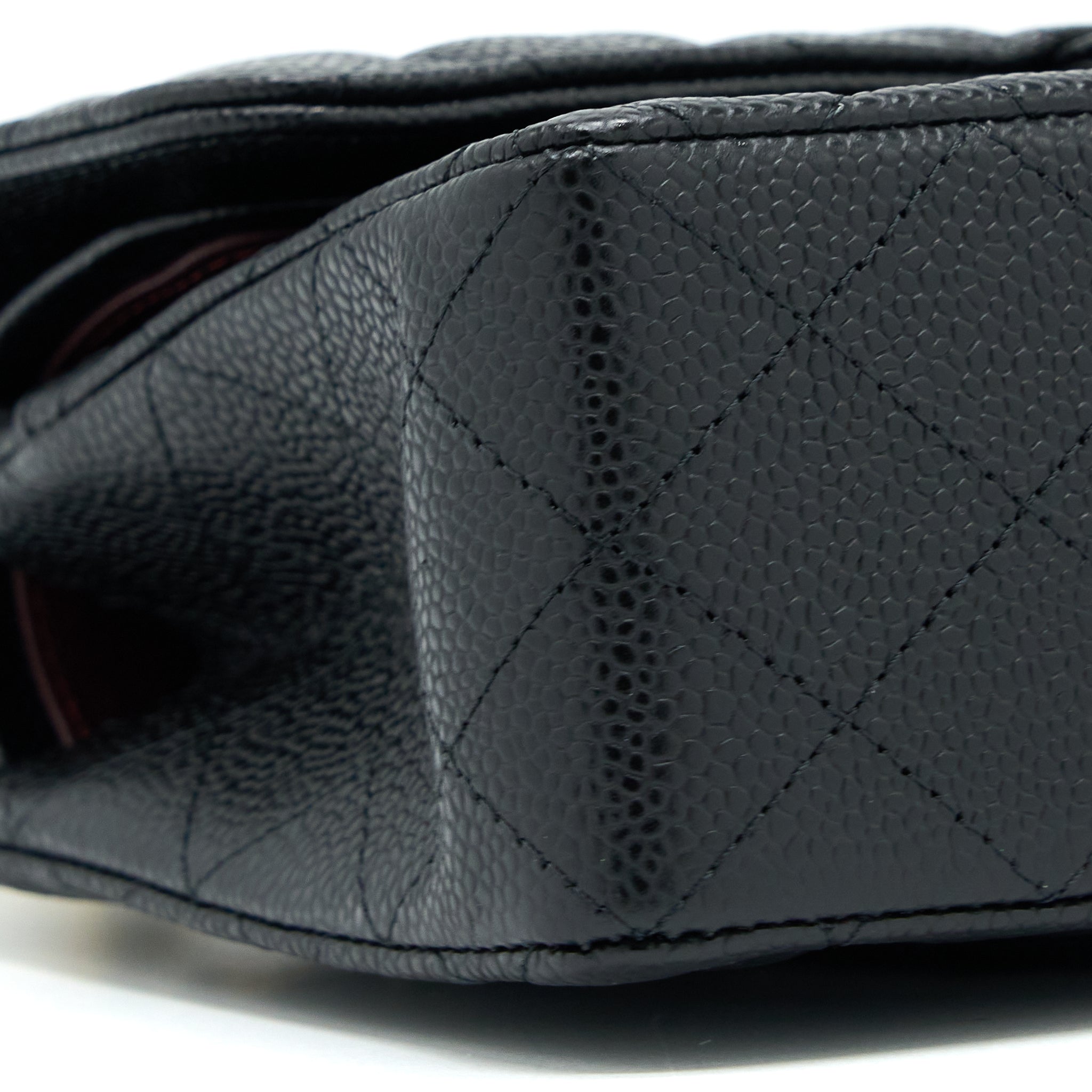 Chanel Small Classic Double Flap Bag Caviar Black  (Microchip)