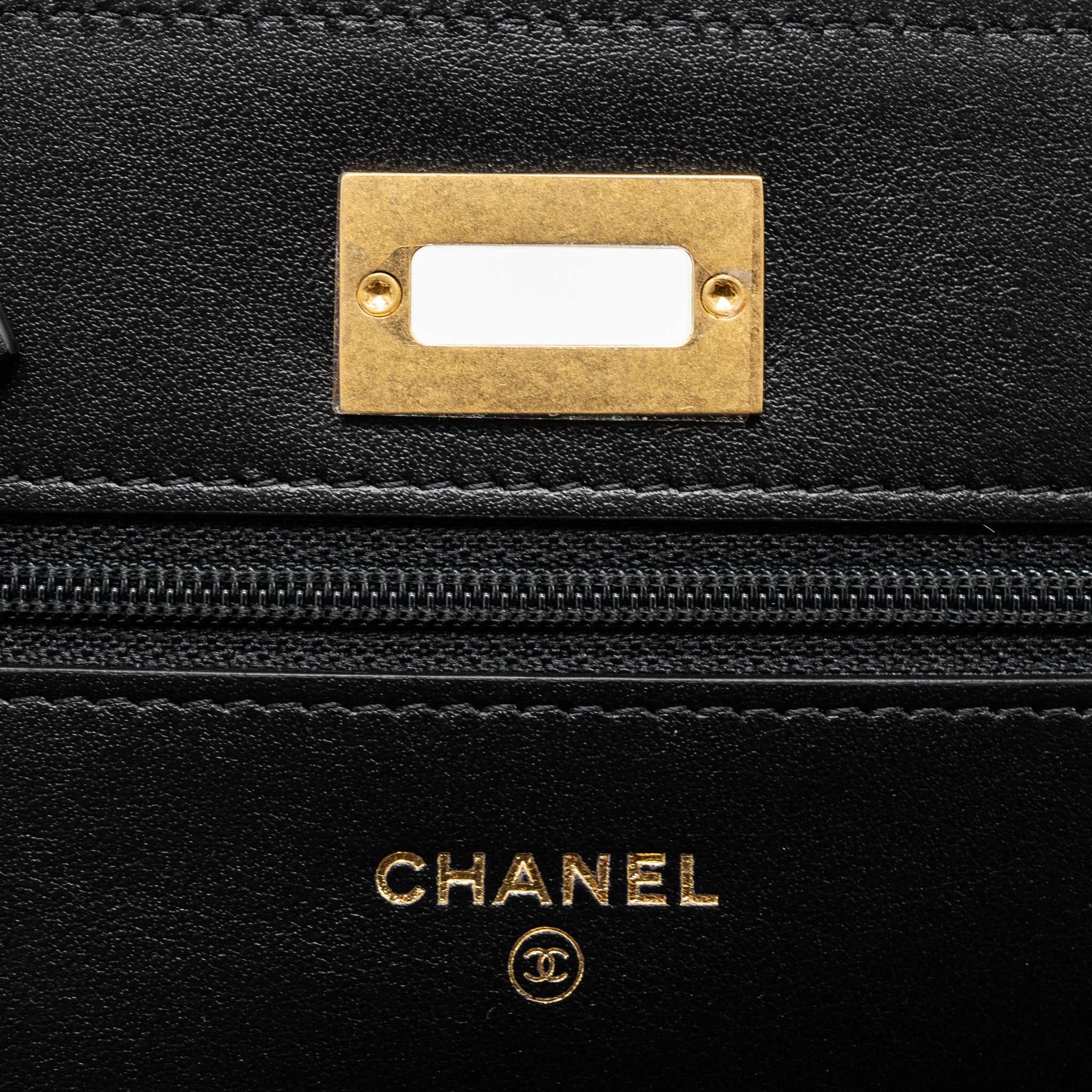 Chanel 2.55 Wallet on Chain Aged Calfskin Black Brushed  (Microchip)