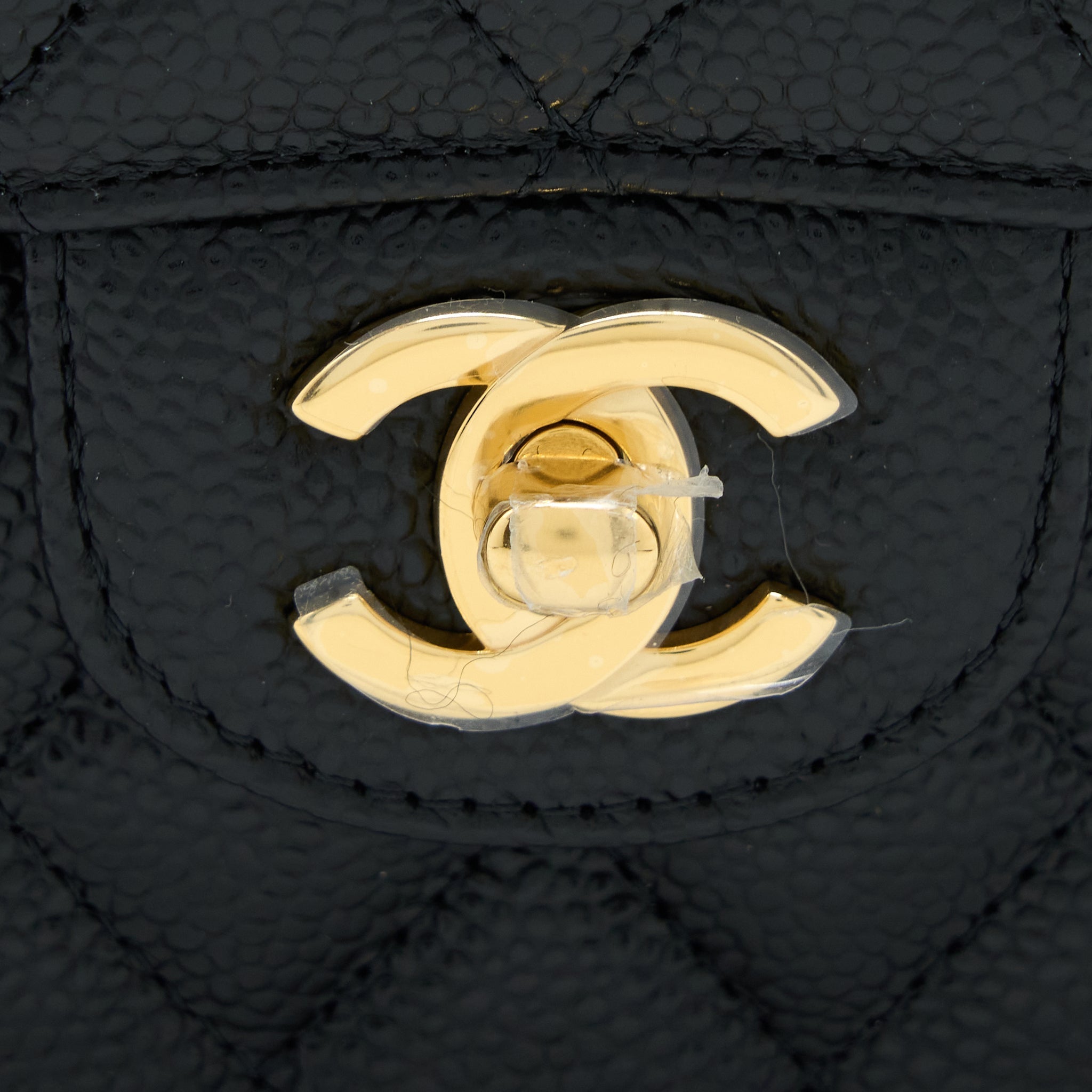Chanel Small Classic Double Flap Bag Caviar Black  (Microchip)