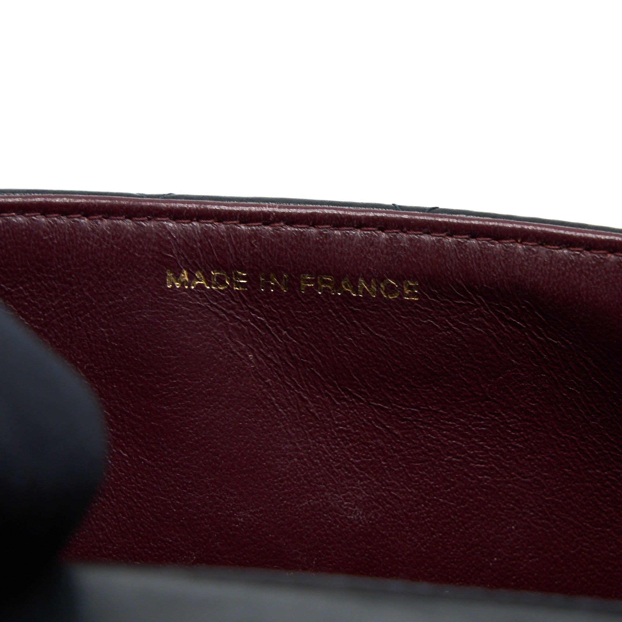 Chanel Vintage Square Flap Bag Lambskin Black