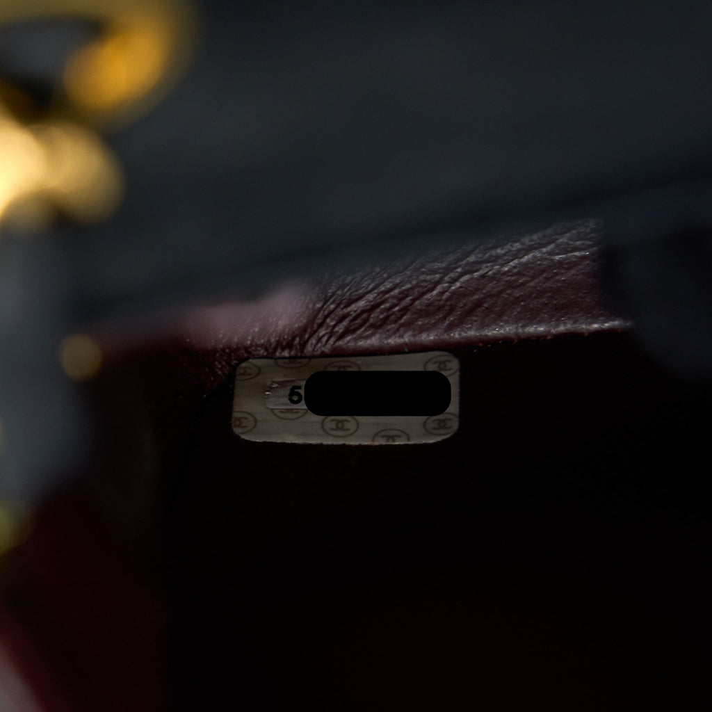 Chanel Vintage Square Flap Bag Lambskin Black