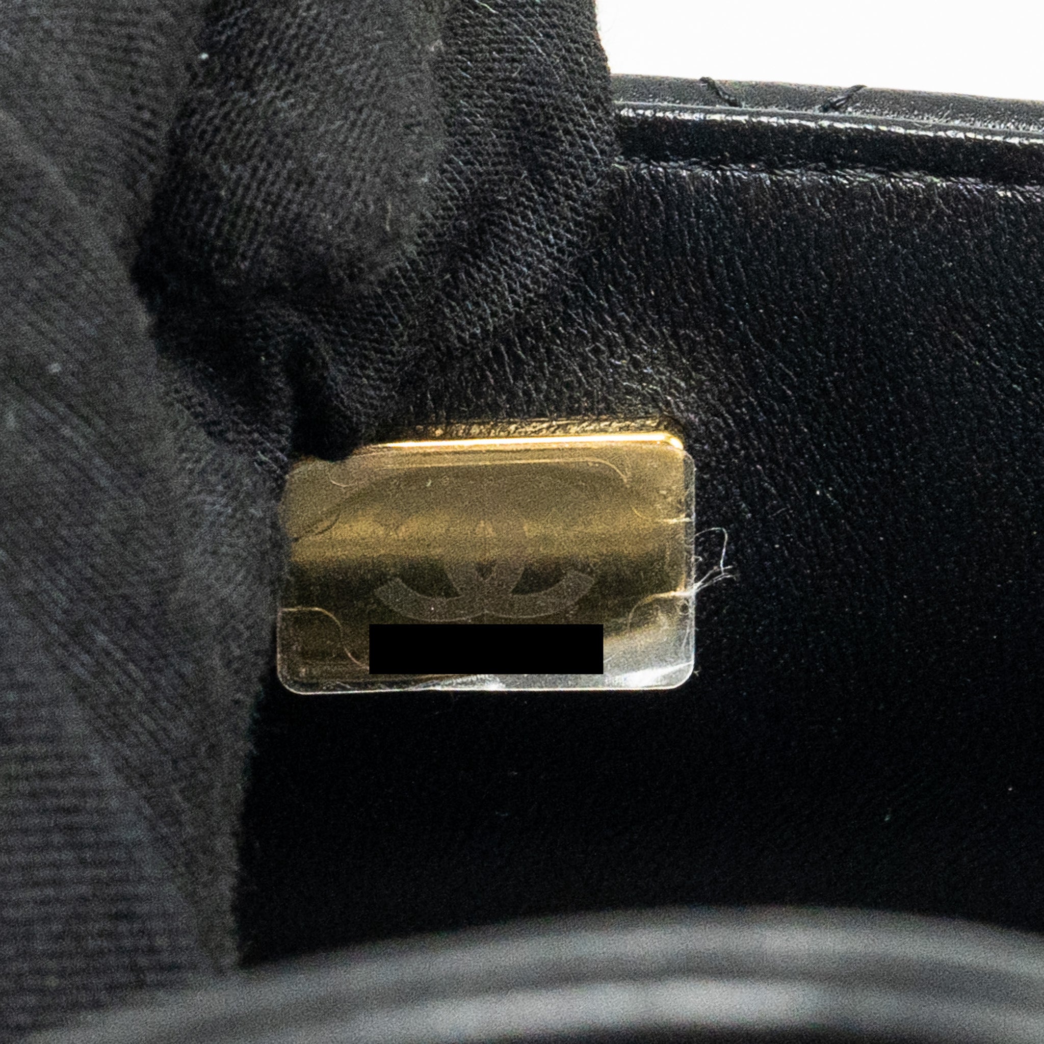 Chanel Top Handle Mini Rectangular Flap Bag Lambskin Black L (Microchip)