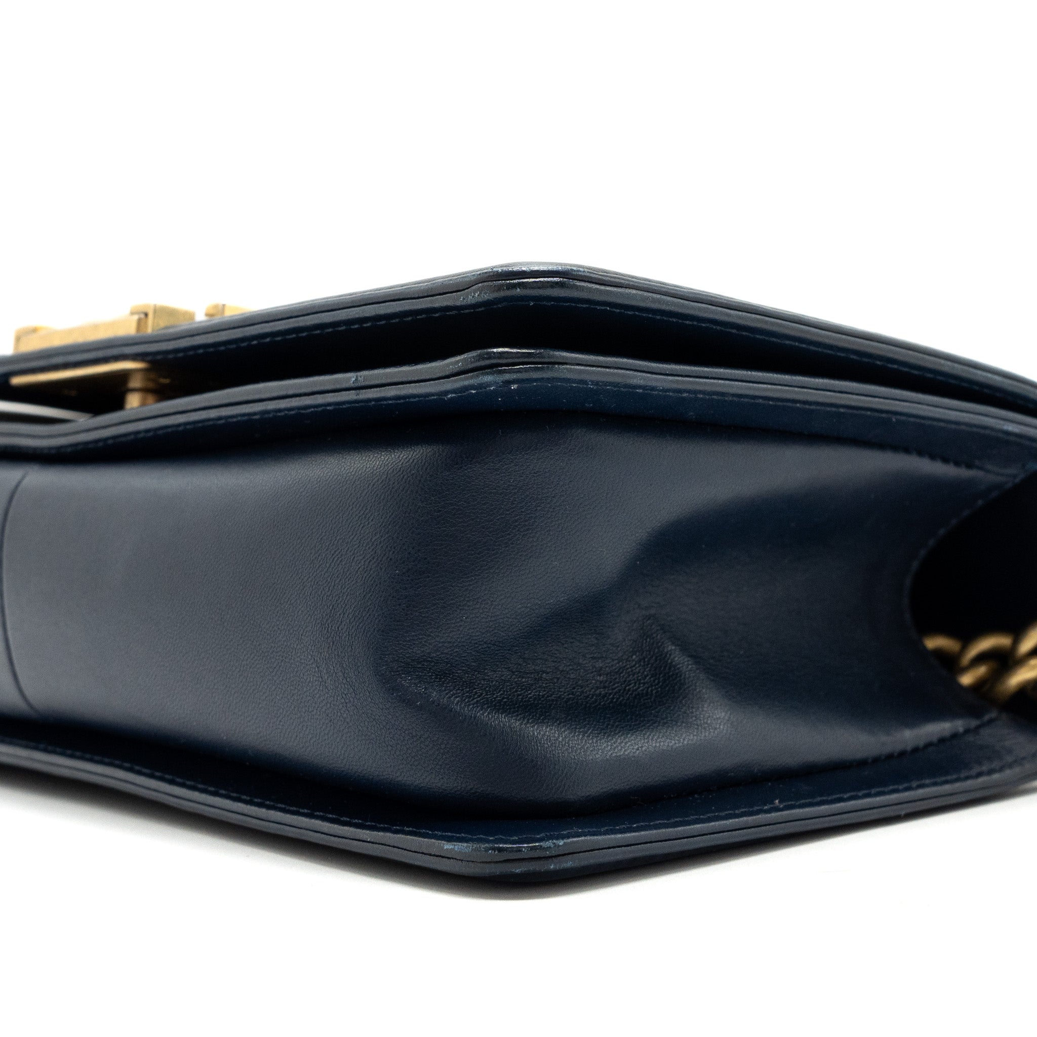 CHANEL MEDIUM BOY BAG lambskin BLUE