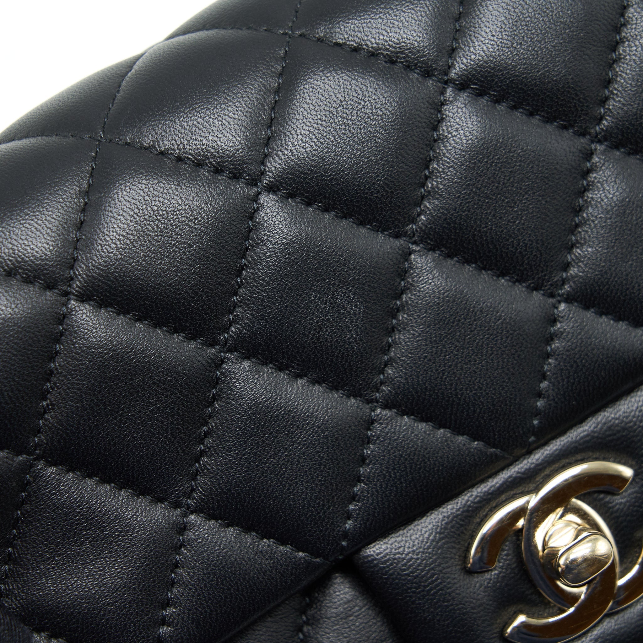 Chanel mini rectangular flap Bag Lambskin Black L