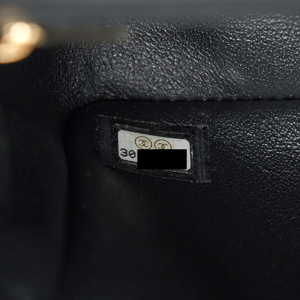 Chanel mini rectangular flap Bag Lambskin Black L