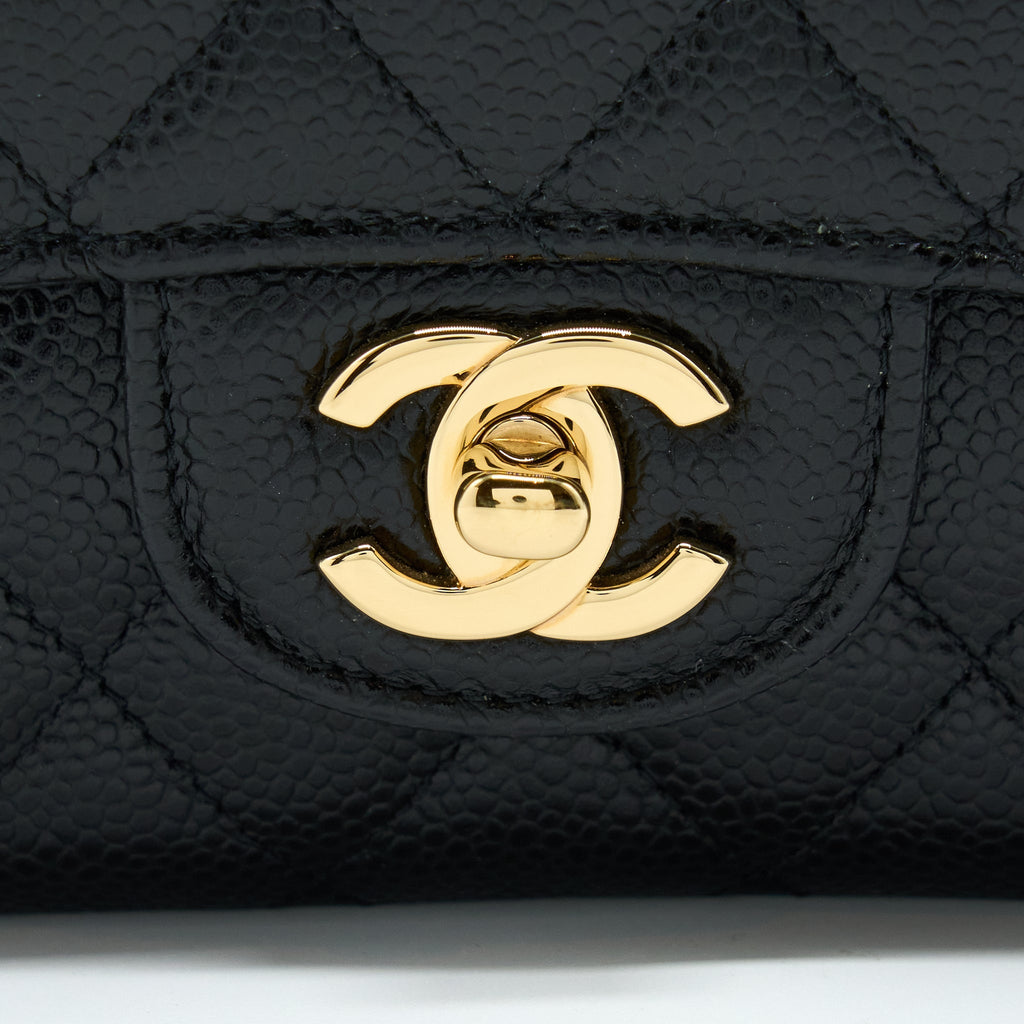 Chanel Medium Classic Flap Bag Caviar Black