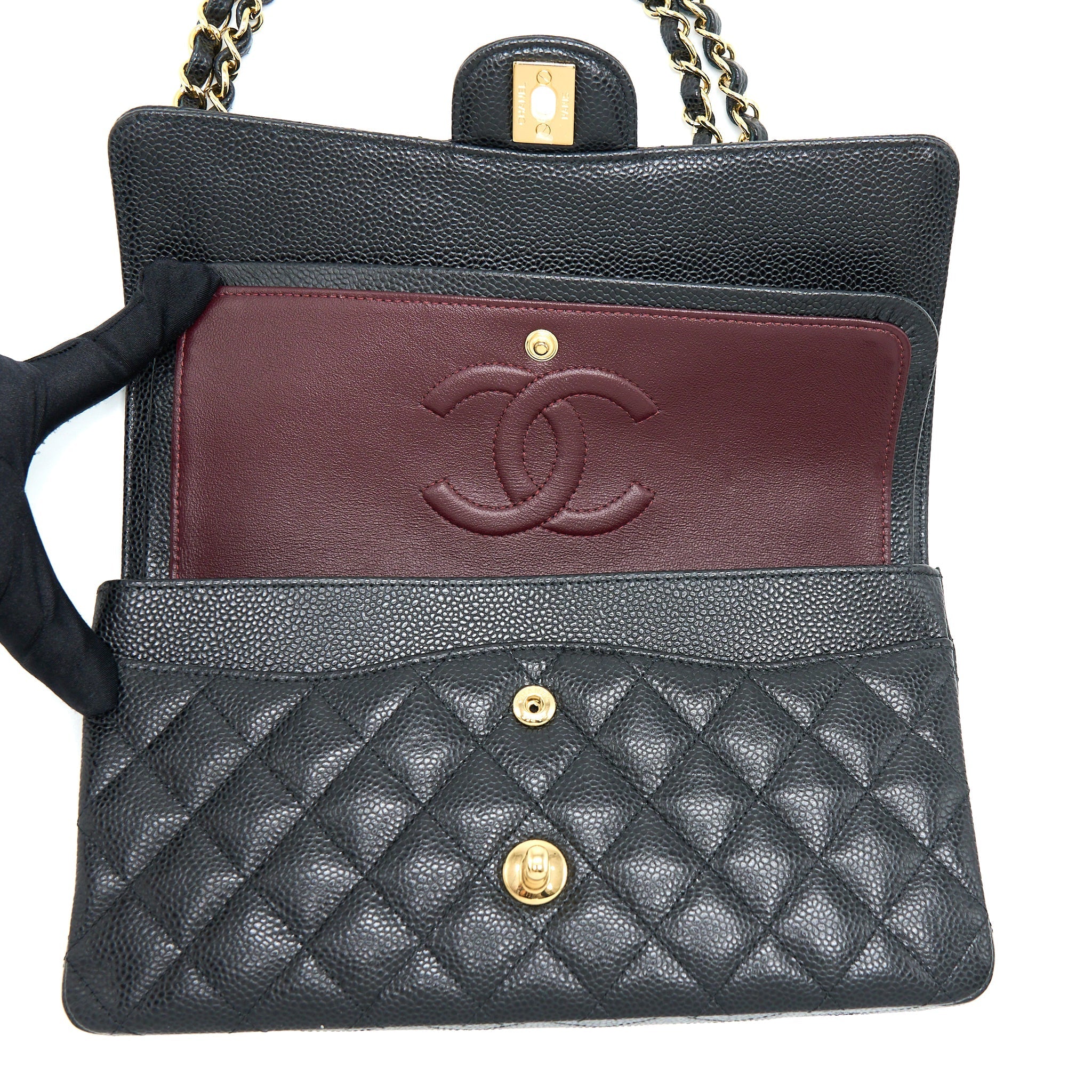 Chanel Medium Classic Flap Bag Caviar Black
