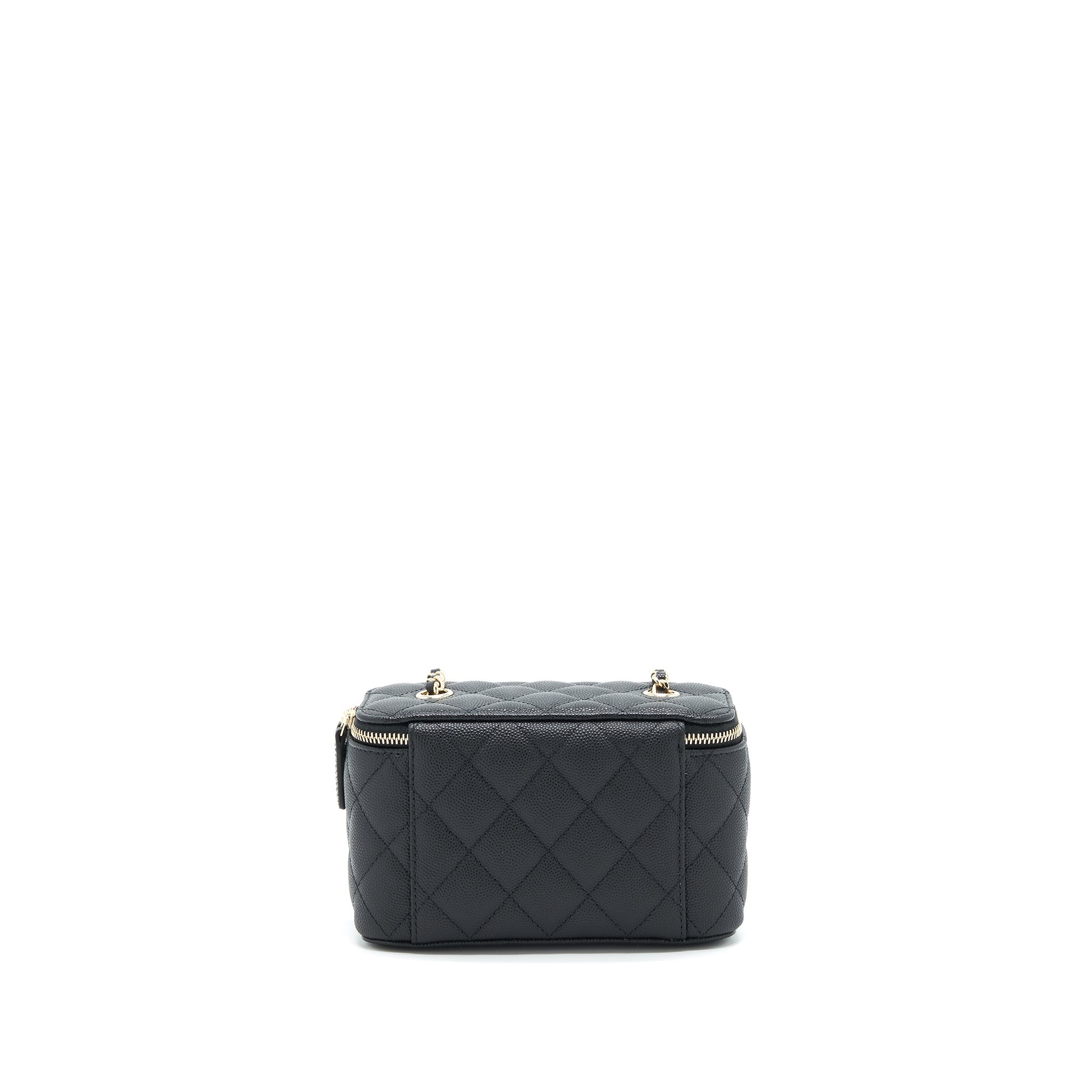 Chanel 22C Long Vanity with Chain Caviar black L