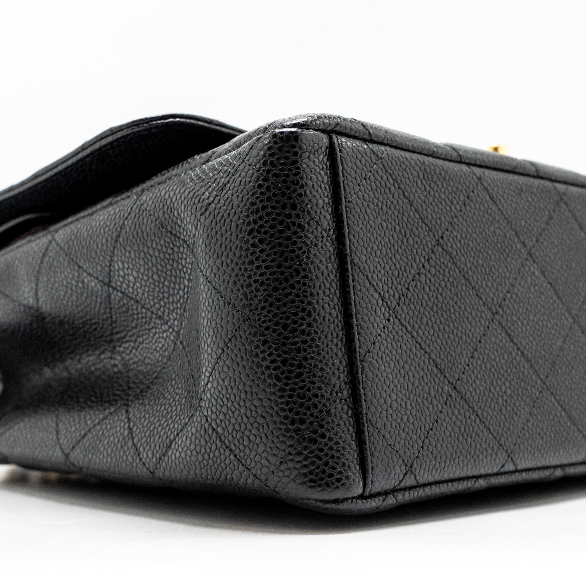 Chanel Maxi Classic Double Flap Bag Caviar Black