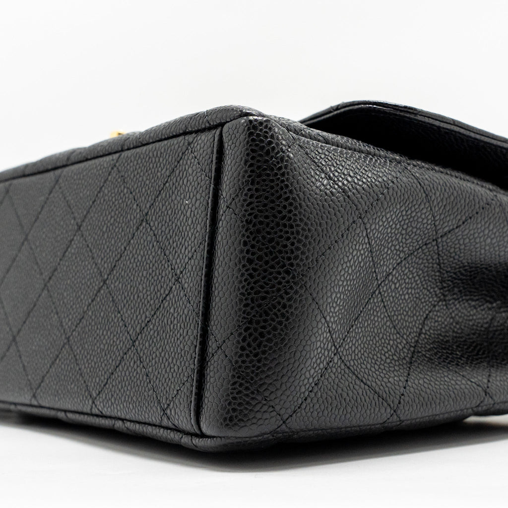 Chanel Maxi Classic Double Flap Bag Caviar Black