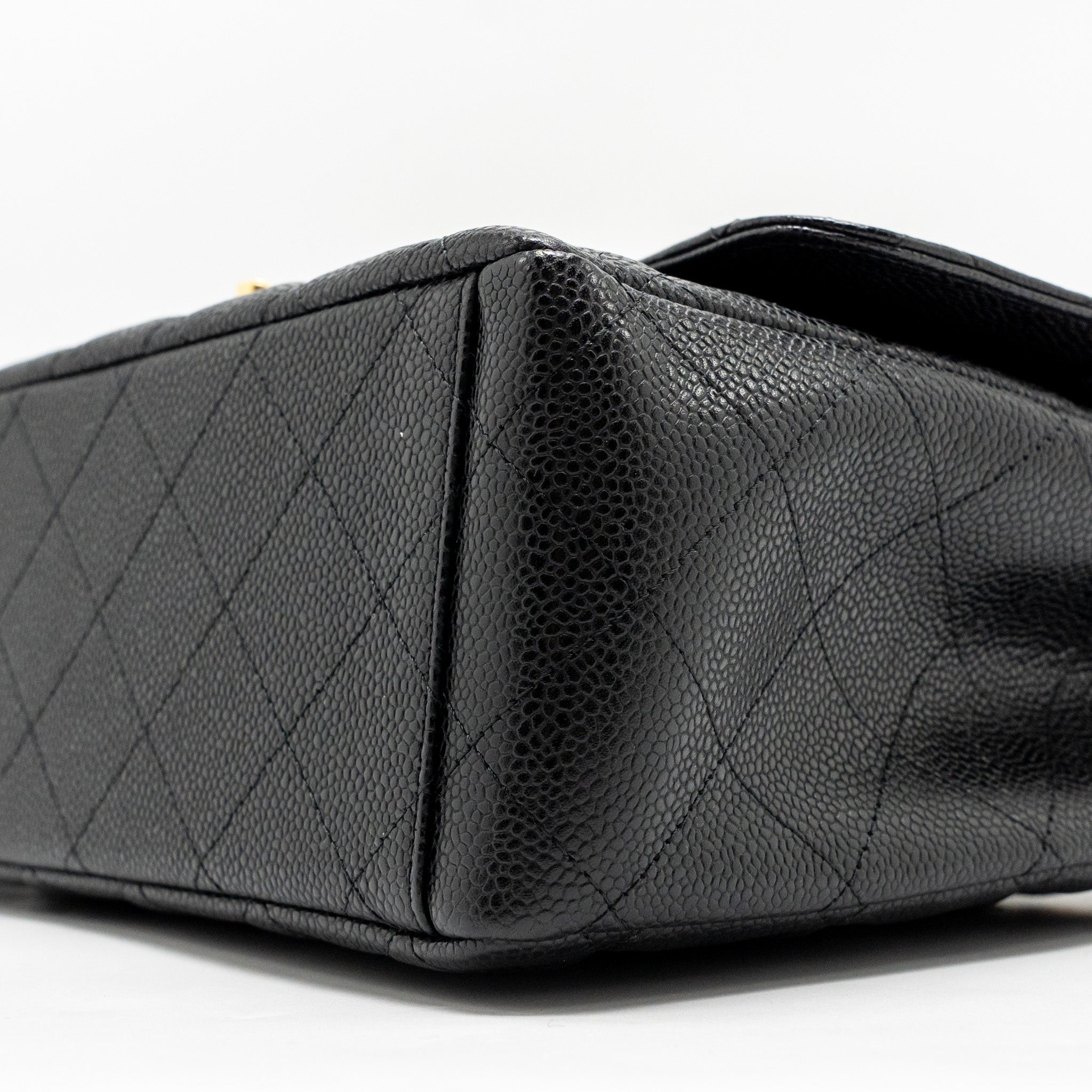 Chanel Maxi Classic Double Flap Bag Caviar Black