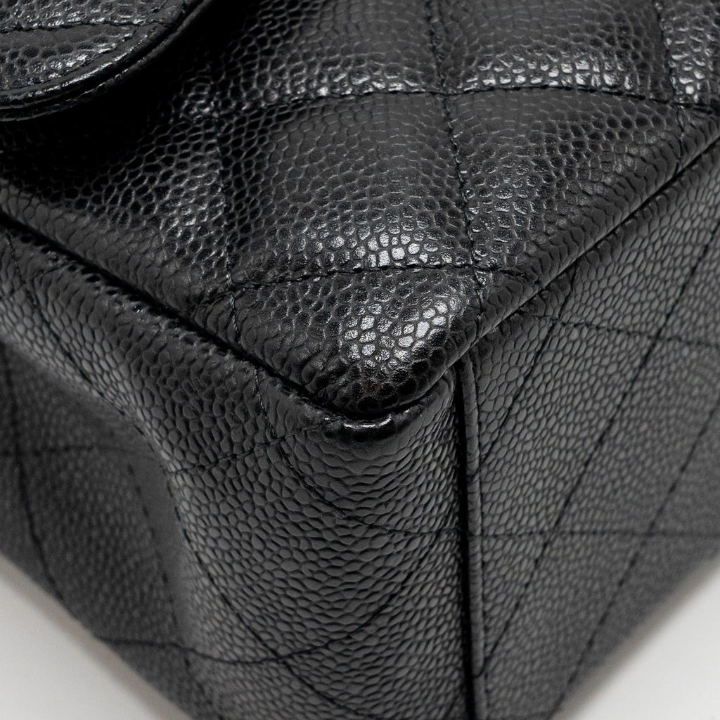Chanel Maxi Classic Double Flap Bag Caviar Black