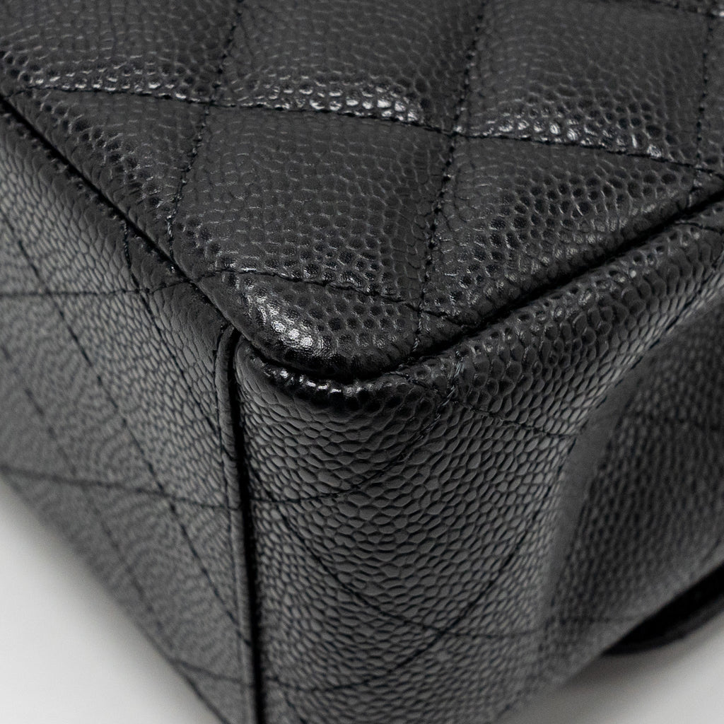 Chanel Maxi Classic Double Flap Bag Caviar Black