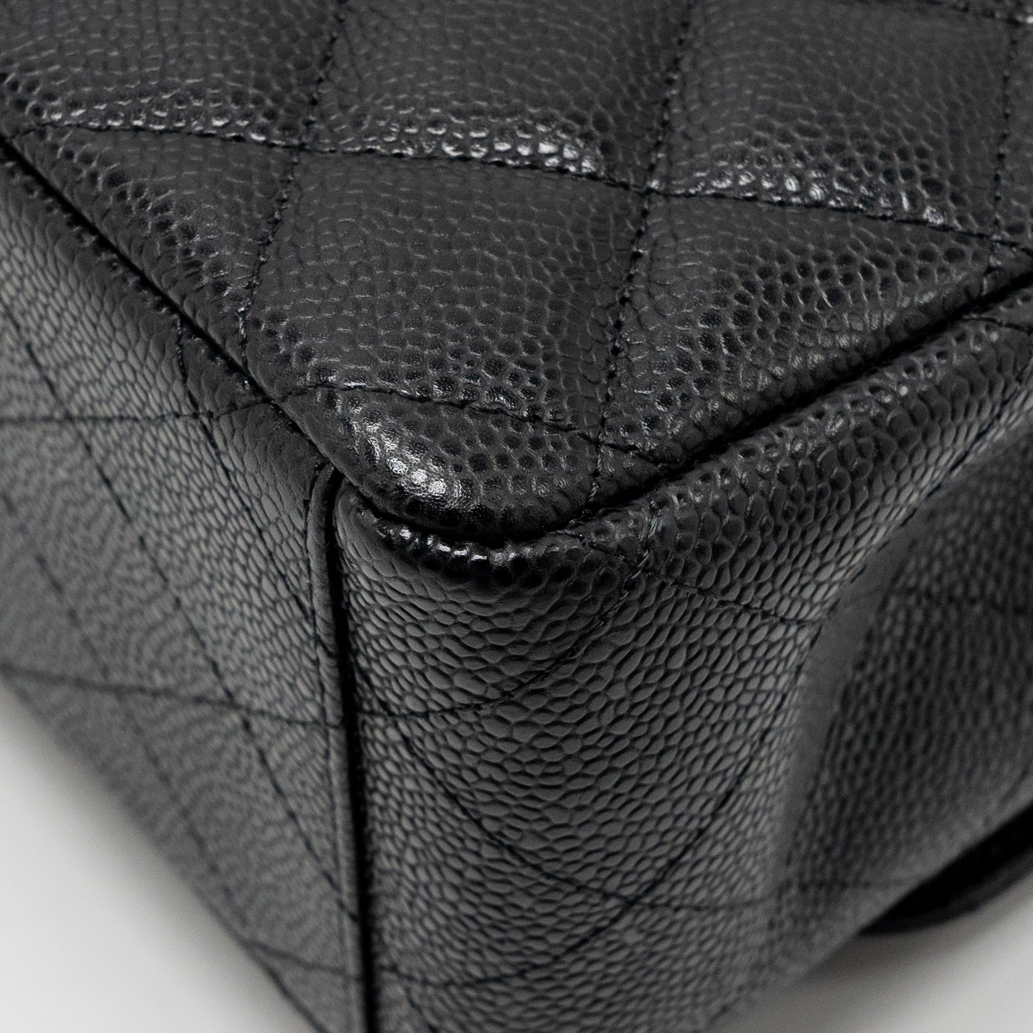 Chanel Maxi Classic Double Flap Bag Caviar Black