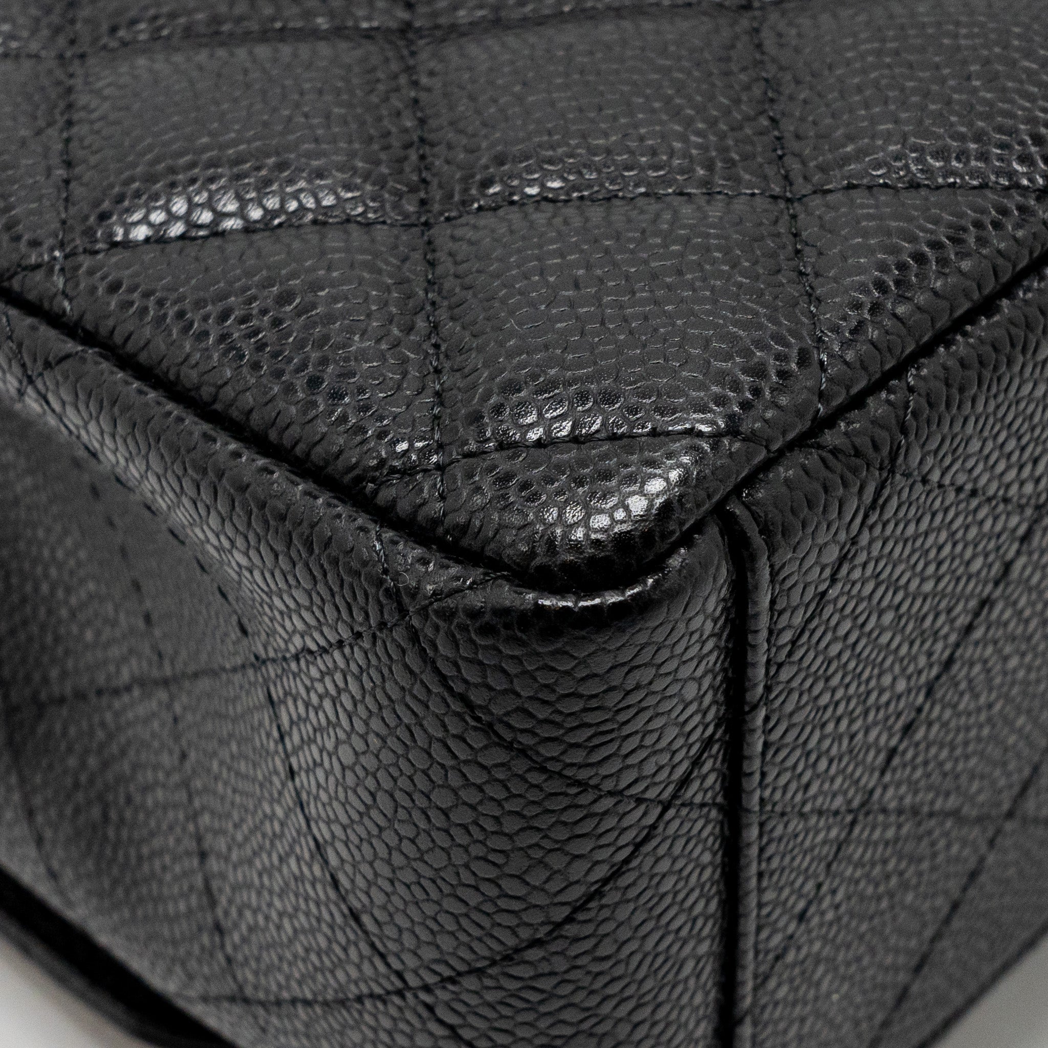 Chanel Maxi Classic Double Flap Bag Caviar Black