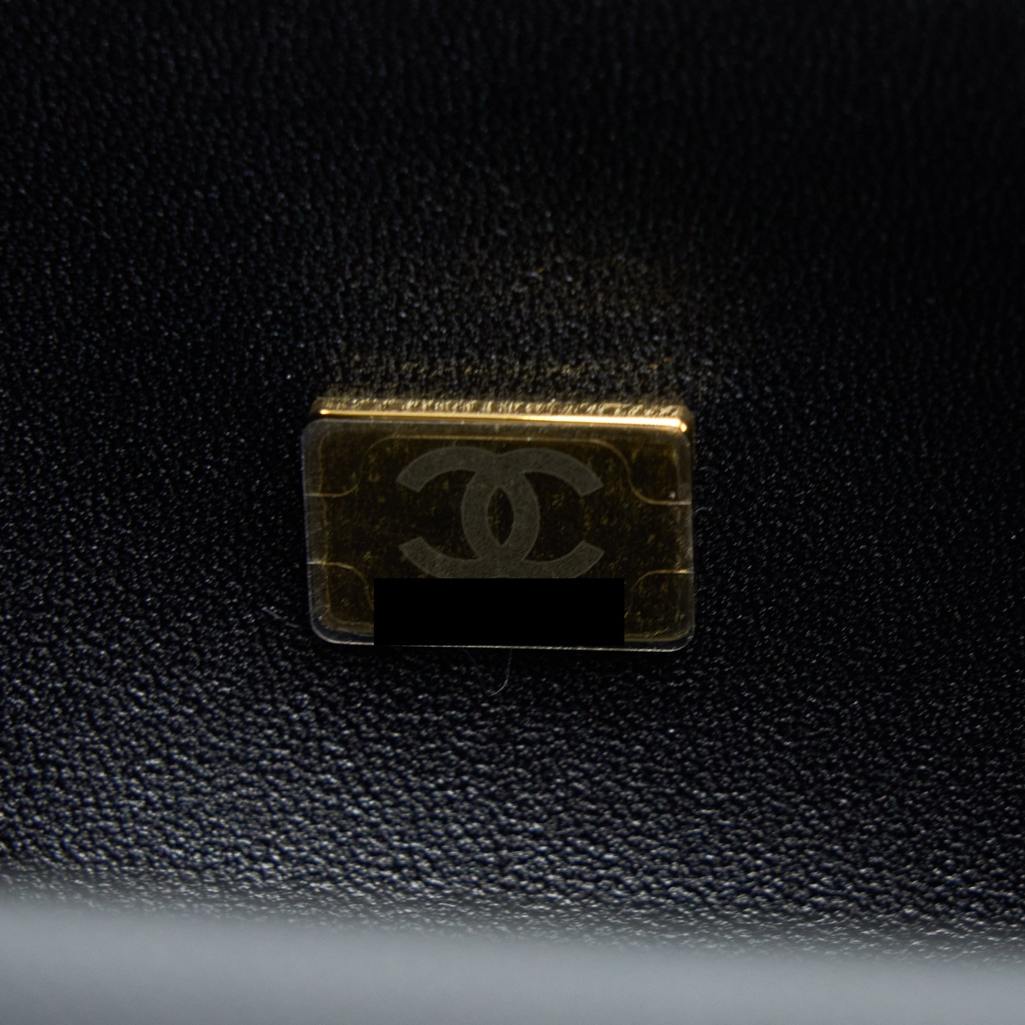 Chanel Small Boy Bag Caviar Black  (Microchip )