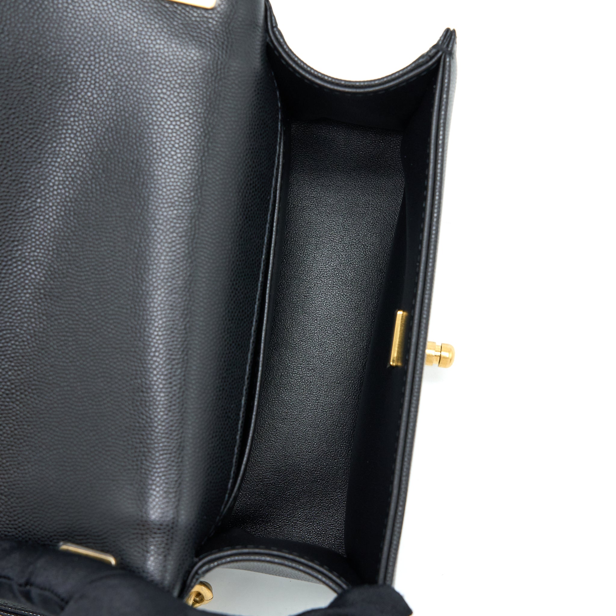 Chanel Small Boy Bag Caviar Black  (Microchip )
